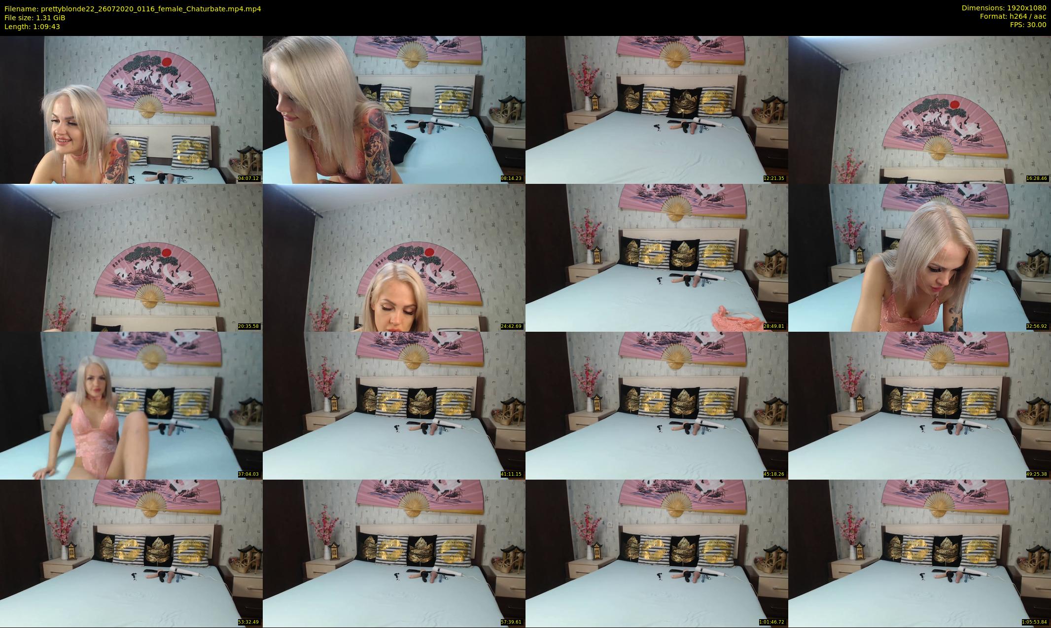 prettyblonde22 — 70 minute Chaturbate female cam show recording, 1080p, Jul 26, 2020