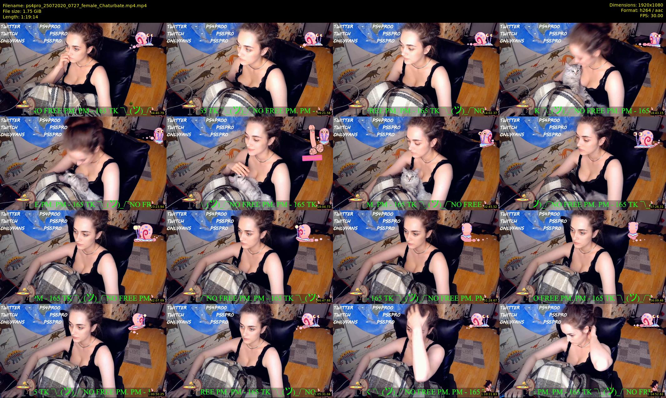 ps4pro — 80 minute Chaturbate female cam show recording, 1080p, Jul 25, 2020