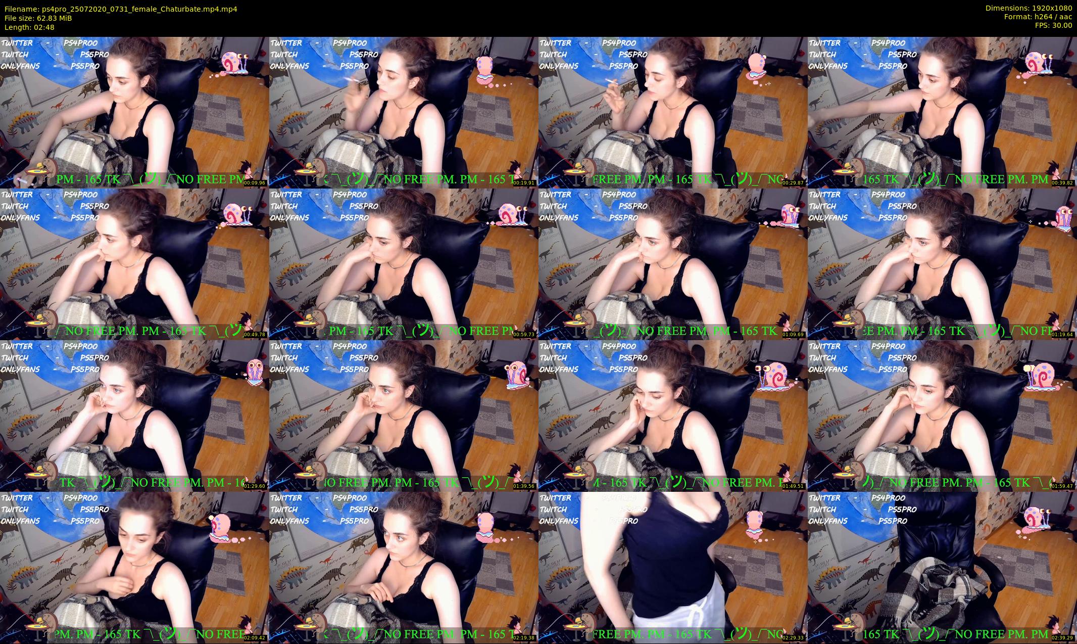 ps4pro — 3 minute Chaturbate female cam show recording, 1080p, Jul 25, 2020