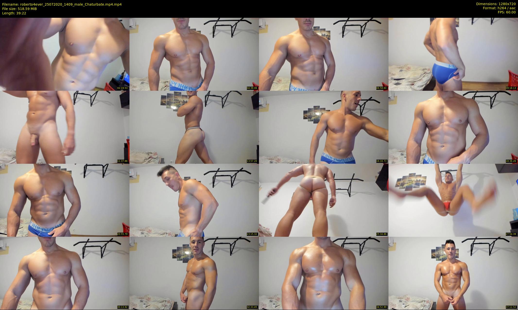 roberto4ever — 40 minute Chaturbate male cam show recording, 720p, Jul 25, 2020