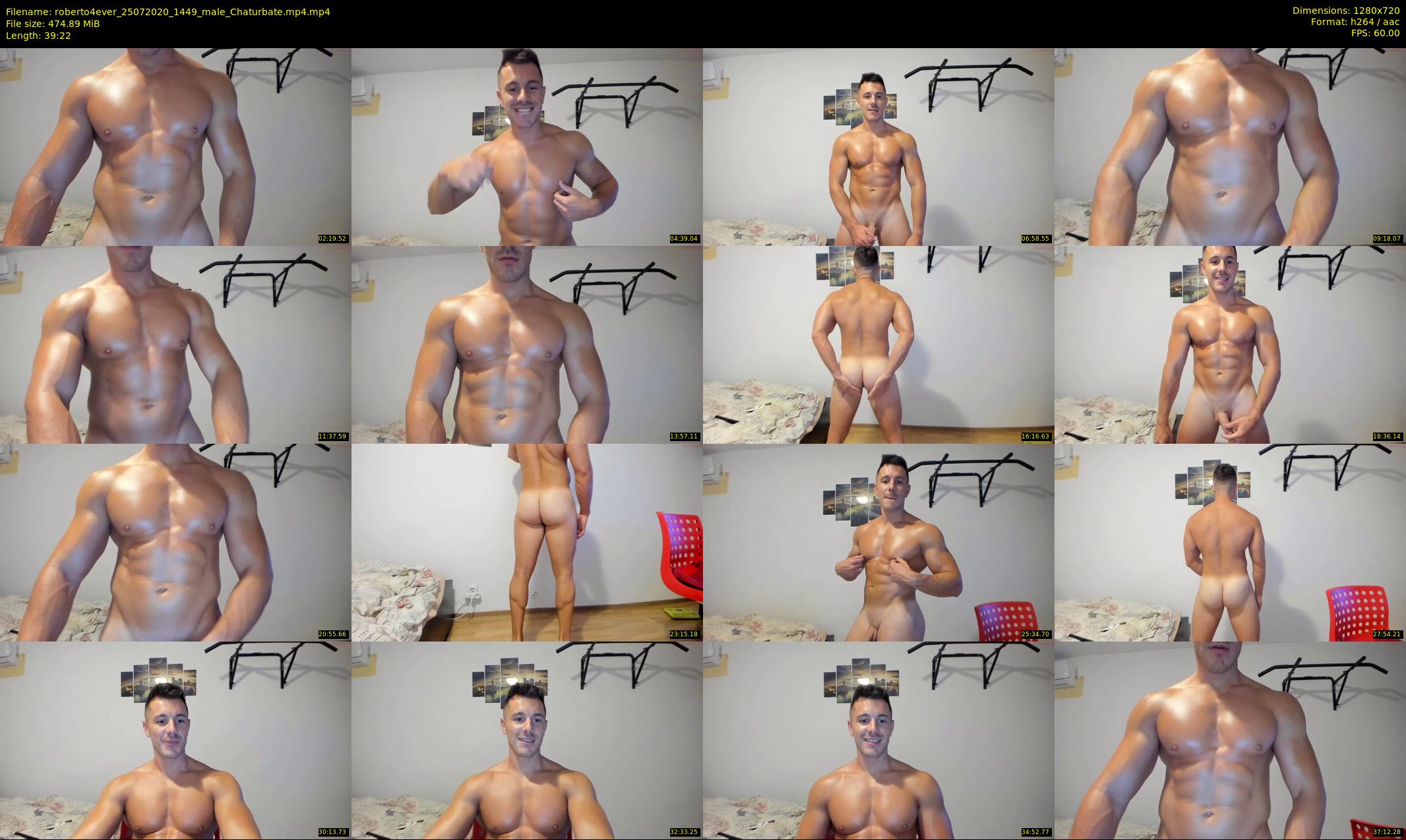 roberto4ever — 40 minute Chaturbate male cam show recording, 720p, Jul 25, 2020