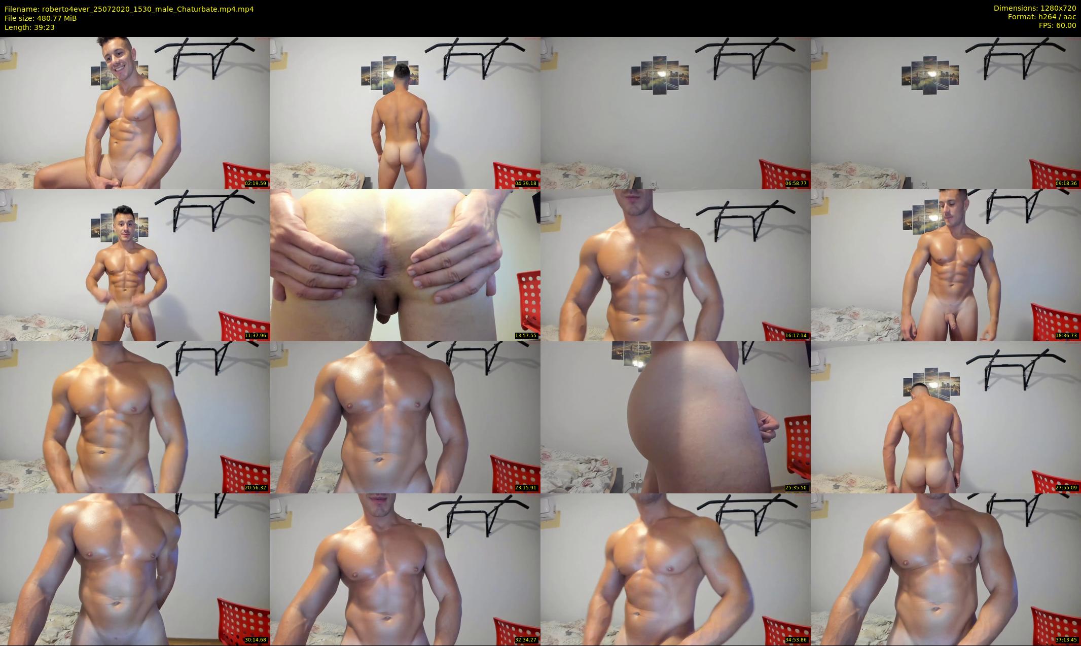 roberto4ever — 40 minute Chaturbate male cam show recording, 720p, Jul 25, 2020