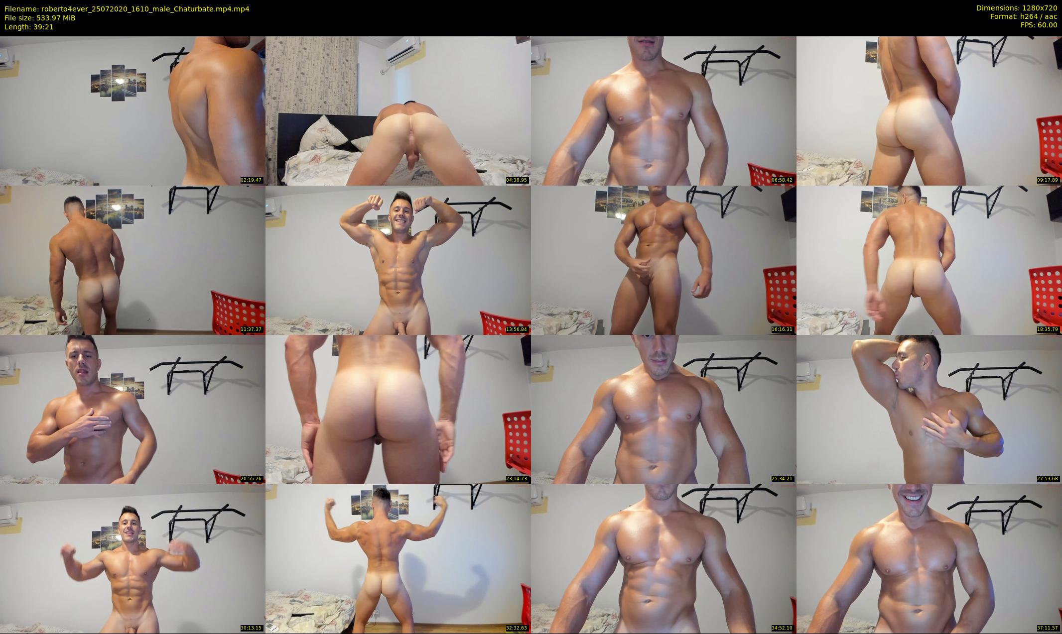 roberto4ever — 40 minute Chaturbate male cam show recording, 720p, Jul 25, 2020