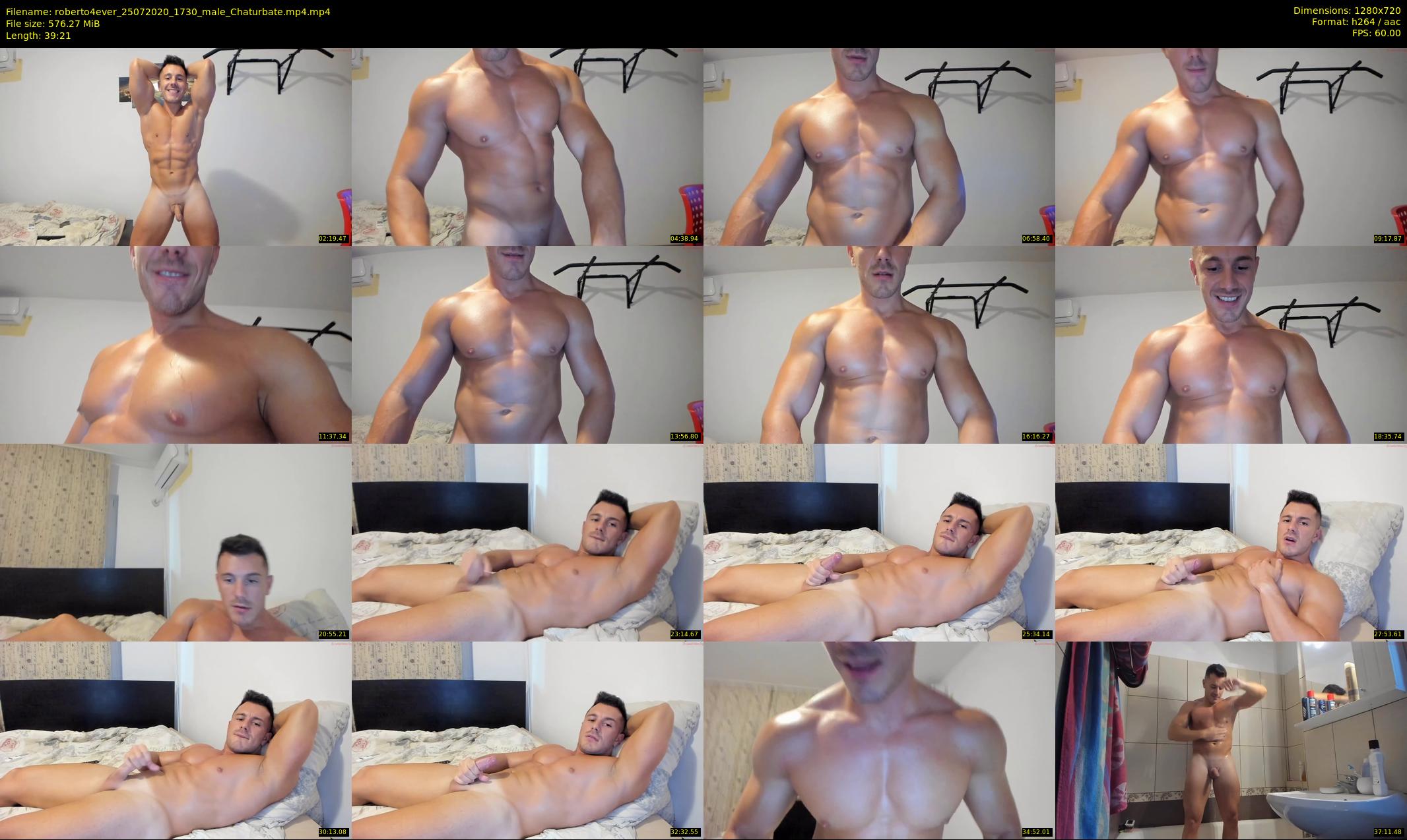 roberto4ever — 40 minute Chaturbate male cam show recording, 720p, Jul 25, 2020