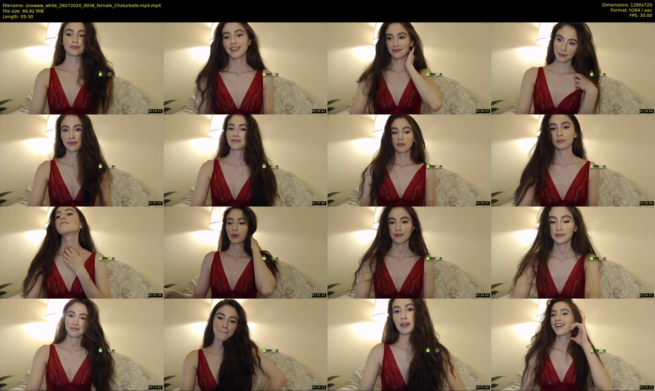 snowww_white — 6 minute Chaturbate female cam show recording, 720p, Jul 26, 2020