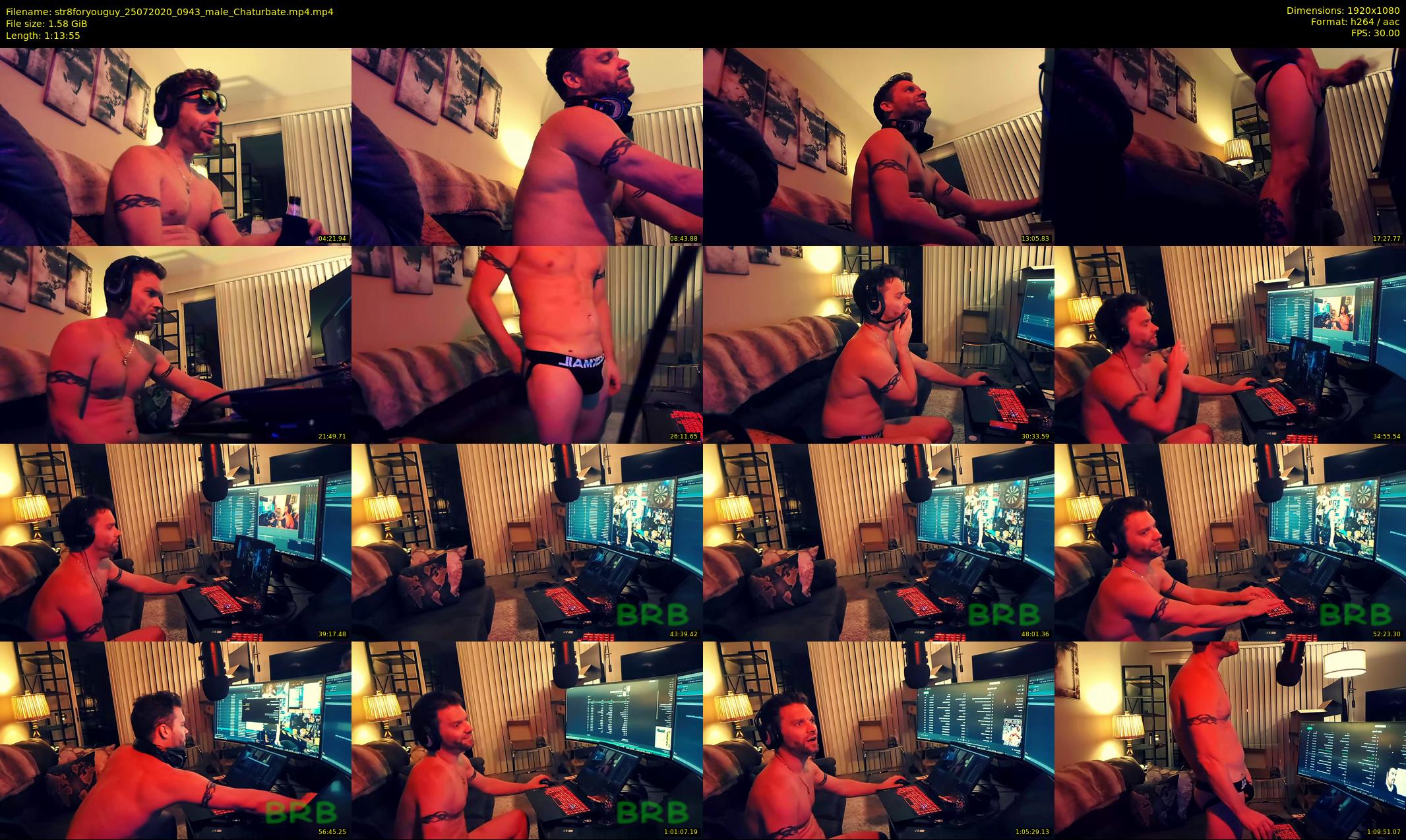 str8foryouguy — 74 minute Chaturbate male cam show recording, 1080p, Jul 25, 2020