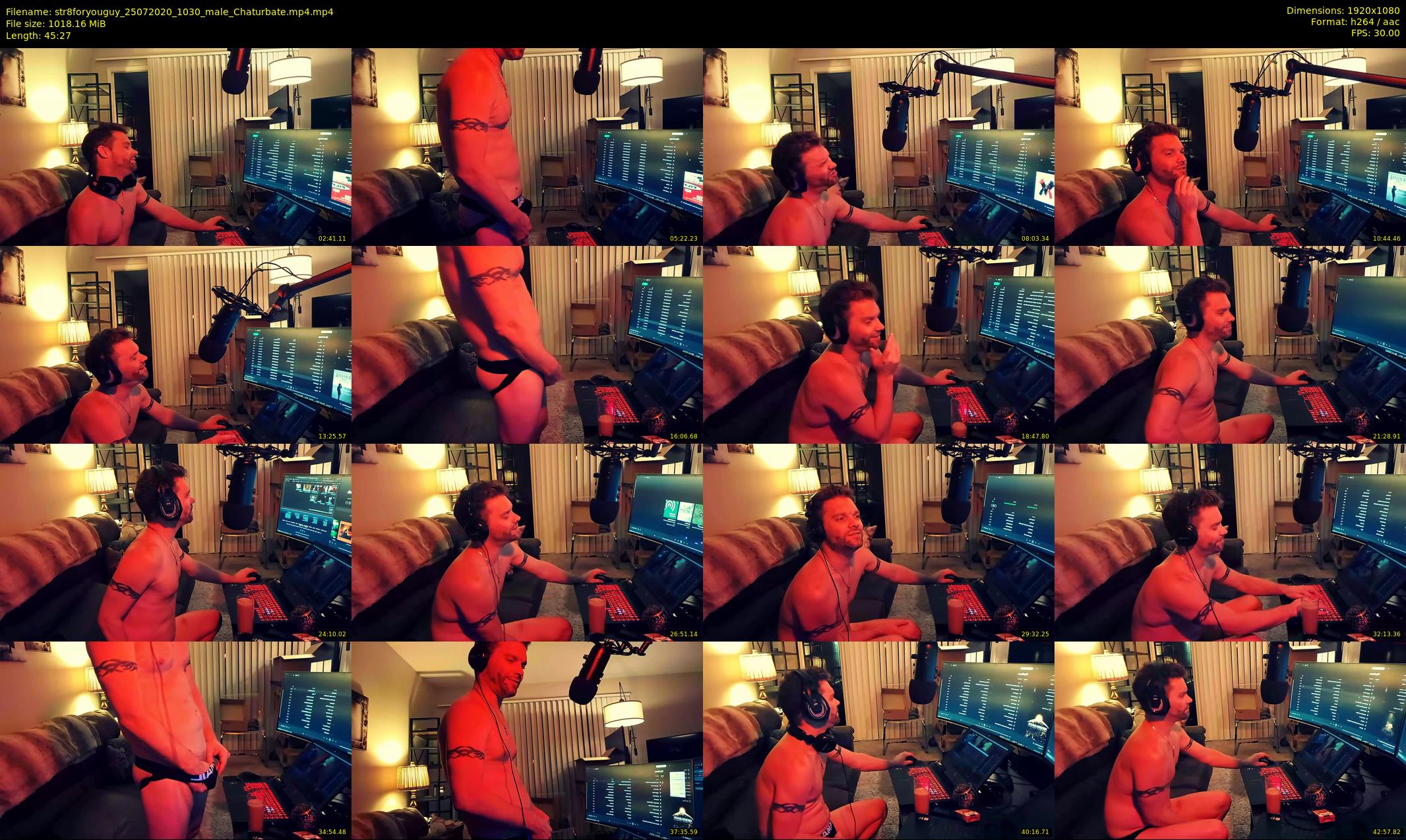 str8foryouguy — 46 minute Chaturbate male cam show recording, 1080p, Jul 25, 2020