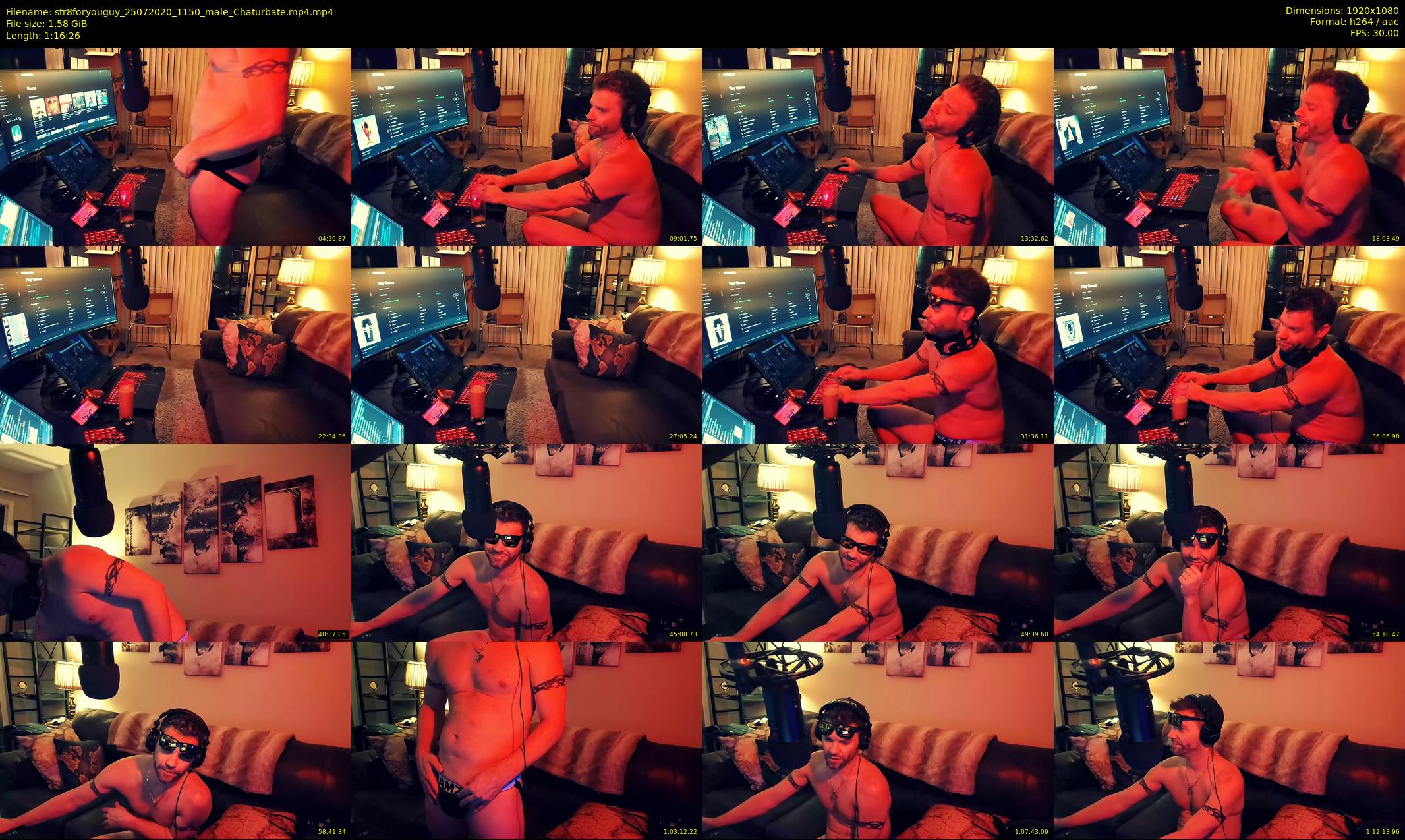 str8foryouguy — 77 minute Chaturbate male cam show recording, 1080p, Jul 25, 2020