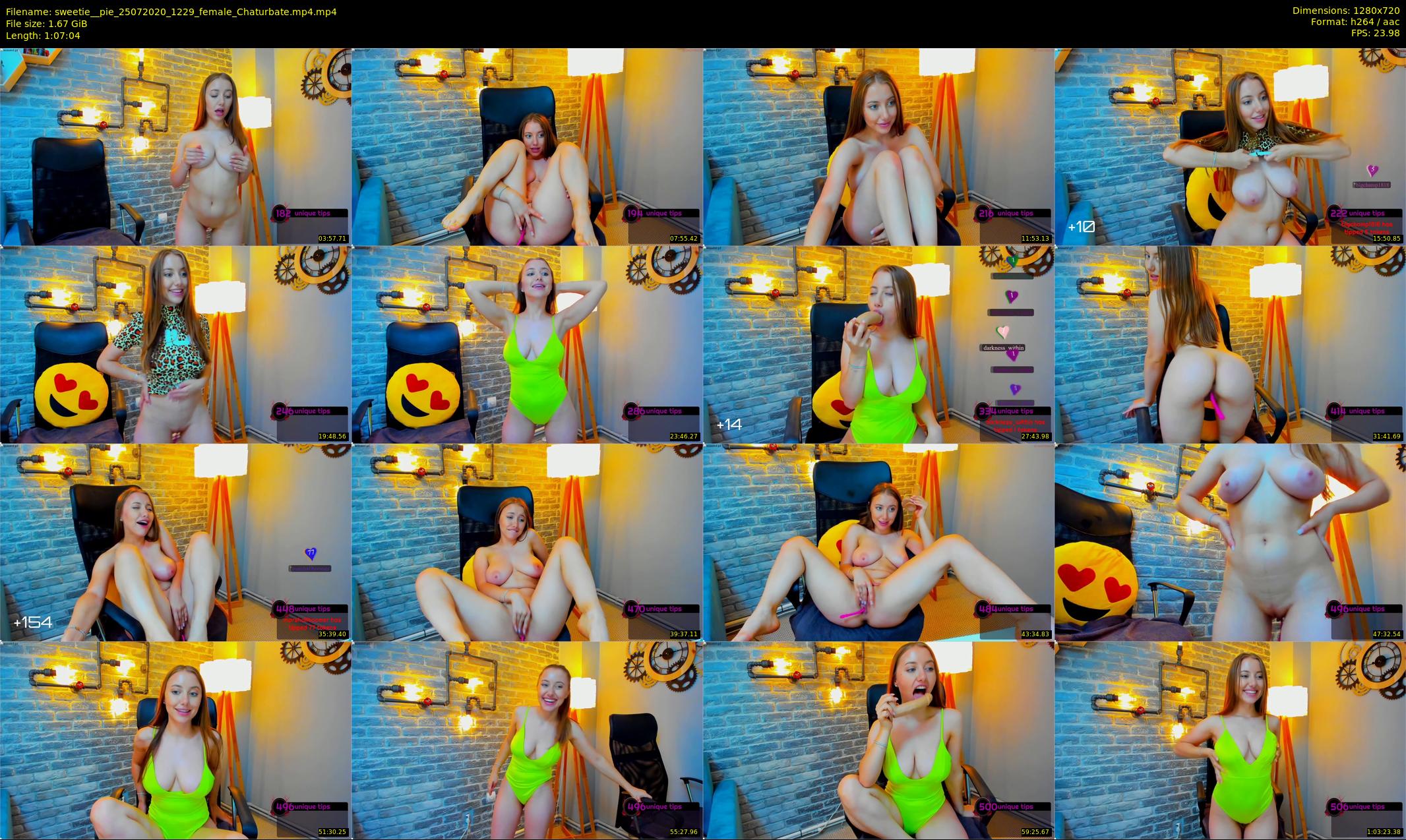 sweetie__pie — 68 minute Chaturbate female cam show recording, 720p, Jul 25, 2020