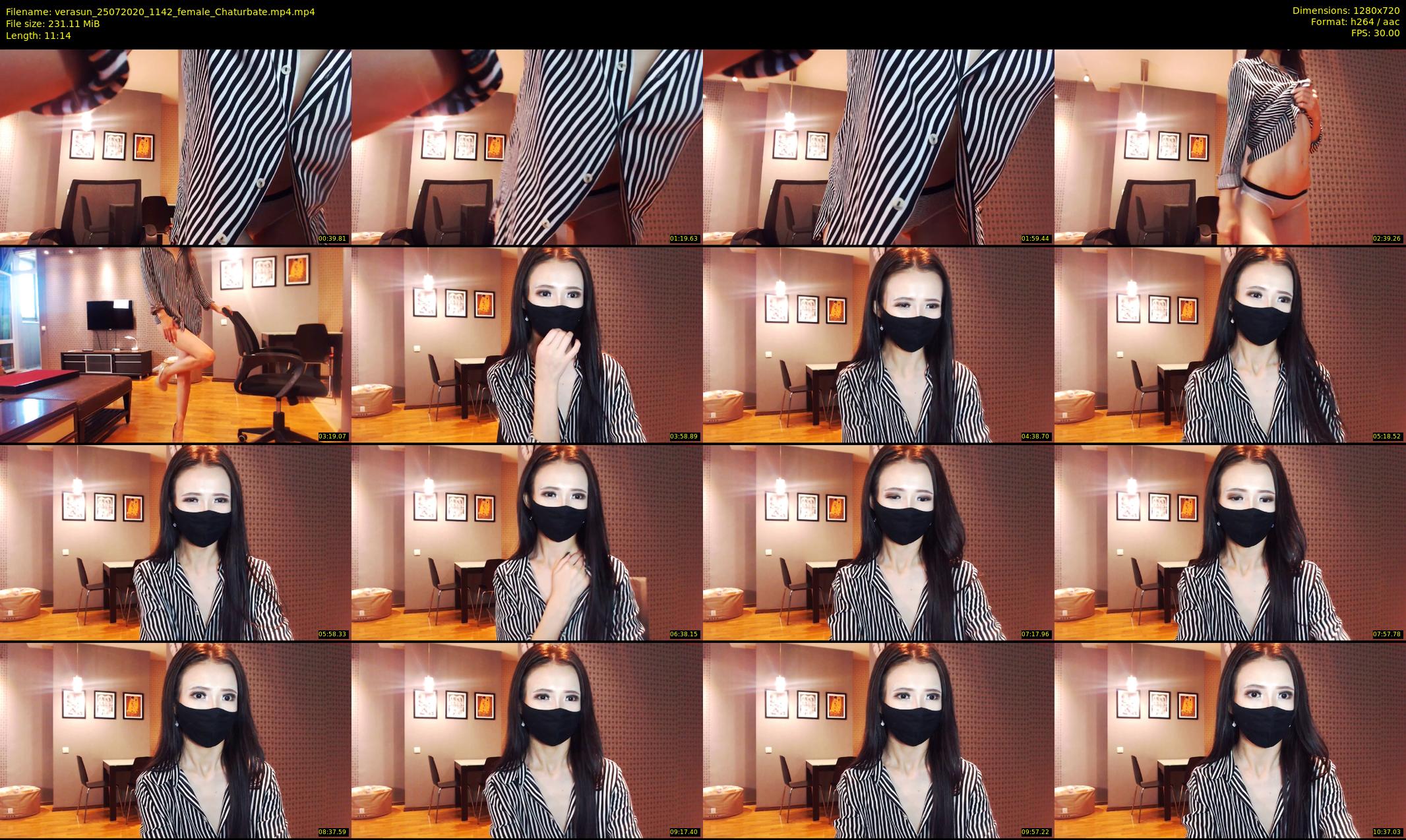 verasun — 12 minute Chaturbate female cam show recording, 720p, Jul 25, 2020
