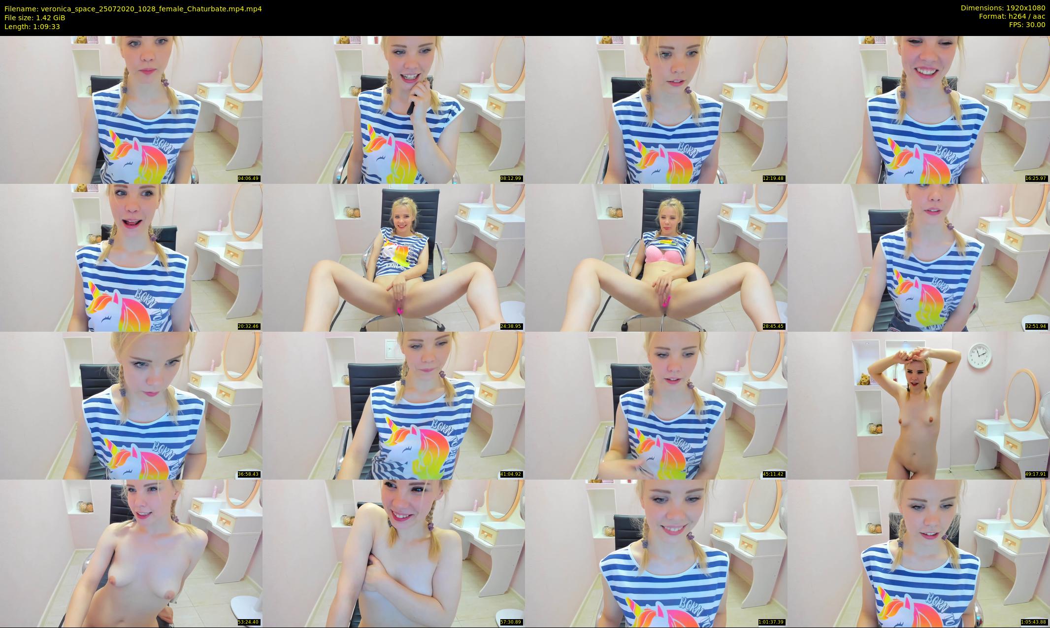 veronica_space — 70 minute Chaturbate female cam show recording, 1080p, Jul 25, 2020