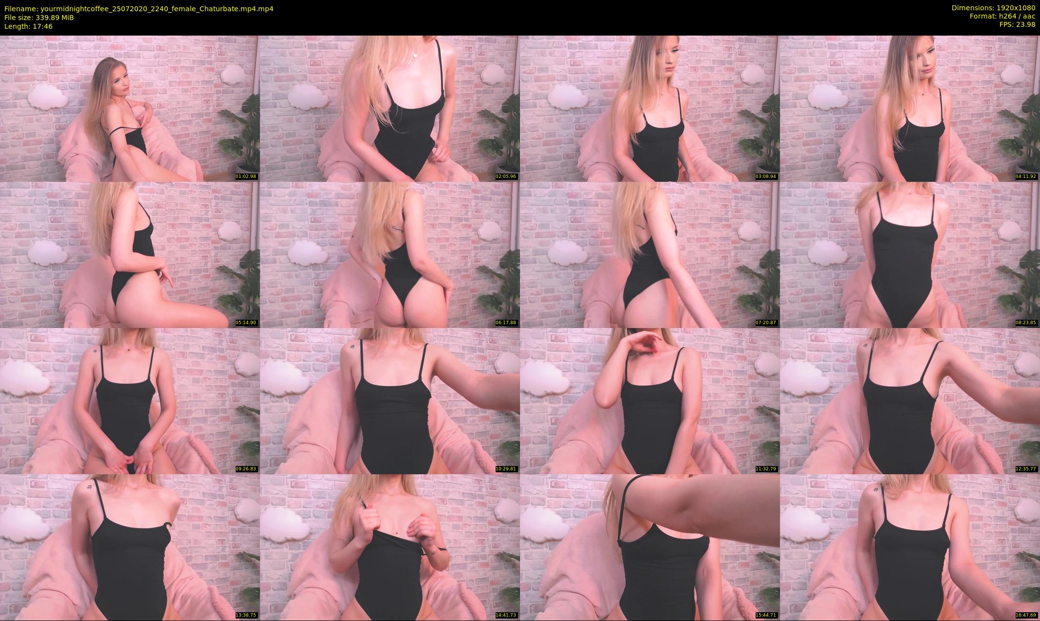 yourmidnightcoffee — 18 minute Chaturbate female cam show recording, 1080p, Jul 25, 2020