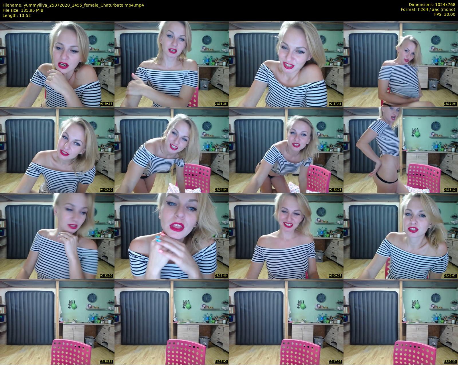 yummylilya — 14 minute Chaturbate female cam show recording, 720p, Jul 25, 2020