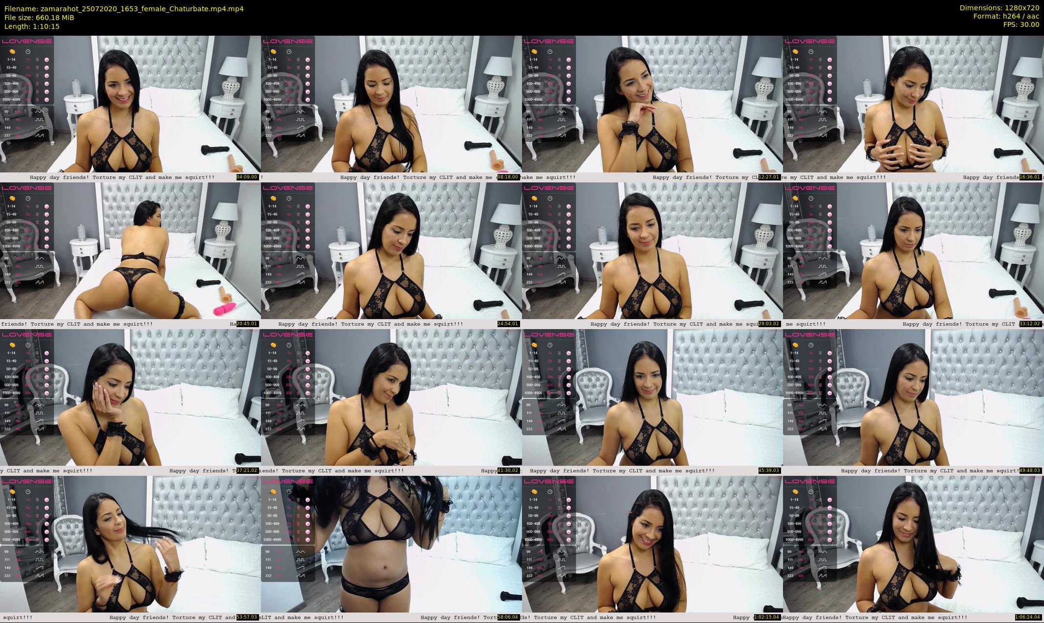 zamarahot — 71 minute Chaturbate female cam show recording, 720p, Jul 25, 2020