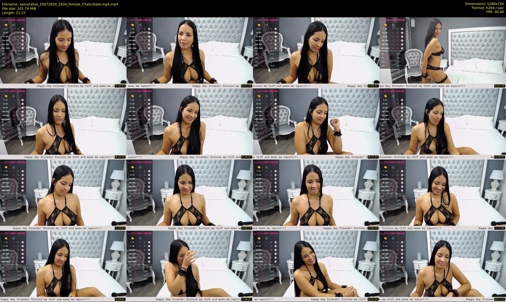zamarahot — 22 minute Chaturbate female cam show recording, 720p, Jul 25, 2020