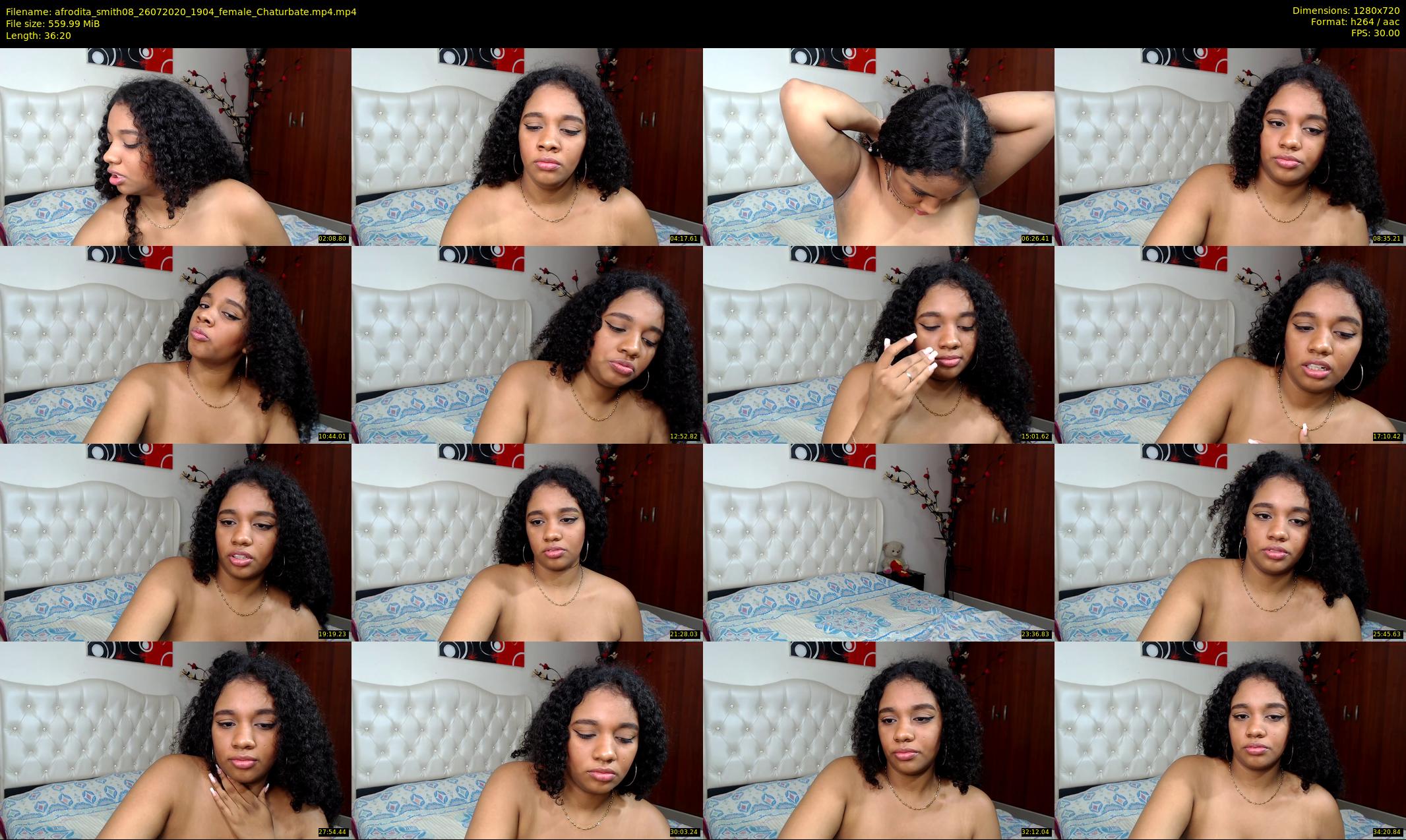 afrodita_smith08 — 37 minute Chaturbate female cam show recording, 720p, Jul 26, 2020