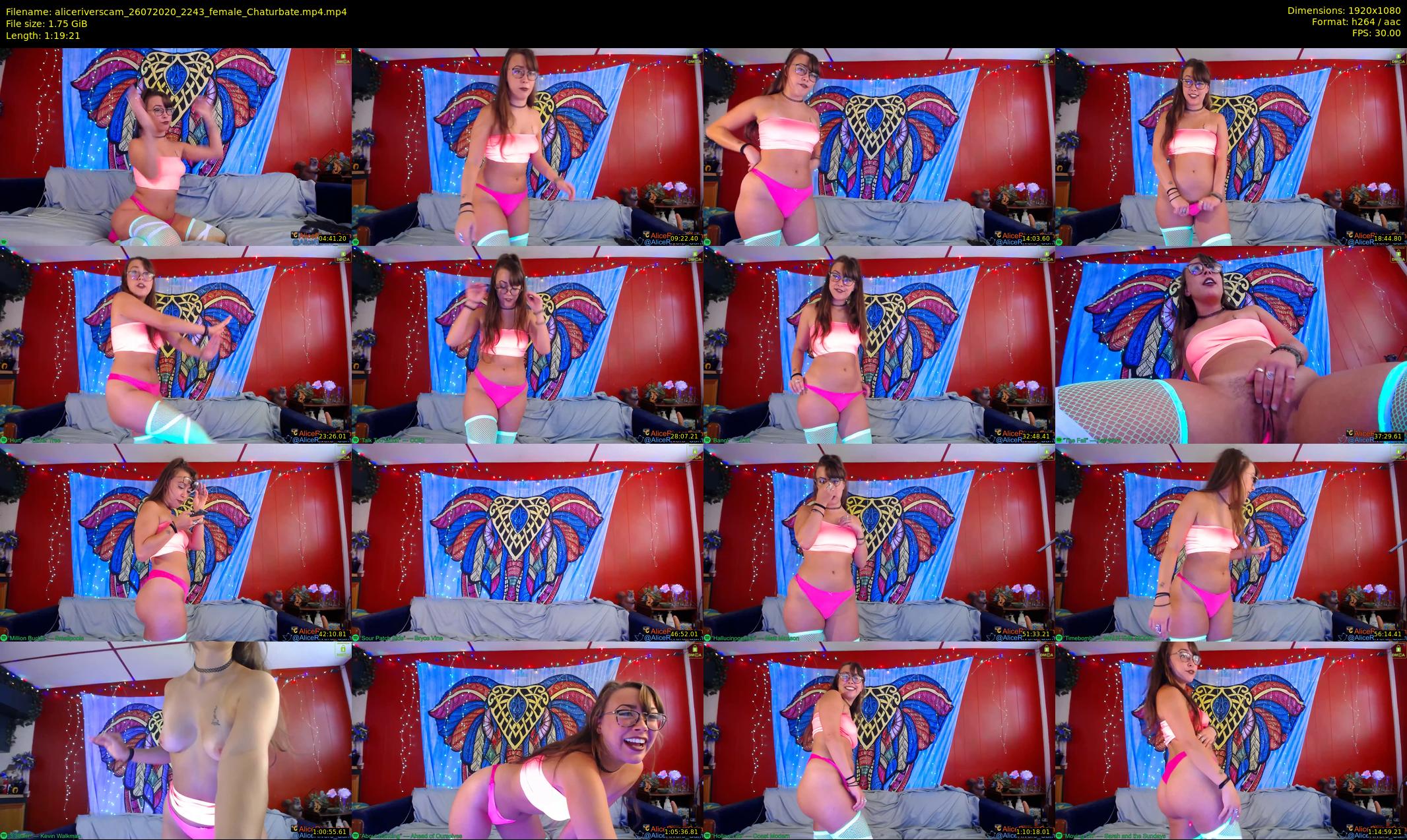 aliceriverscam — 80 minute Chaturbate female cam show recording, 1080p, Jul 26, 2020