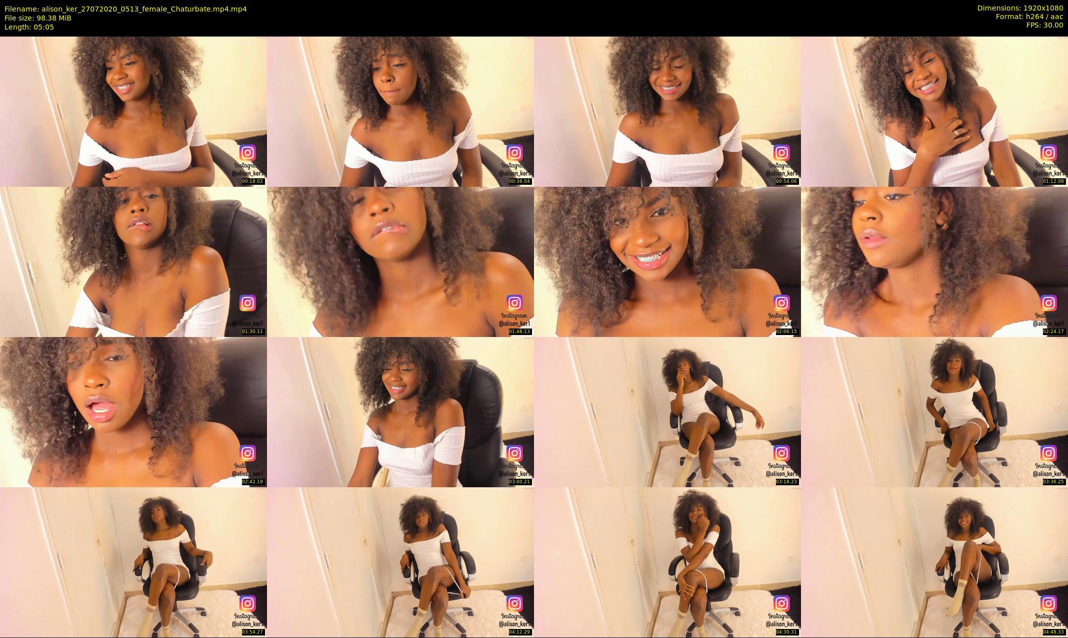 alison_ker — 6 minute Chaturbate female cam show recording, 1080p, Jul 27, 2020