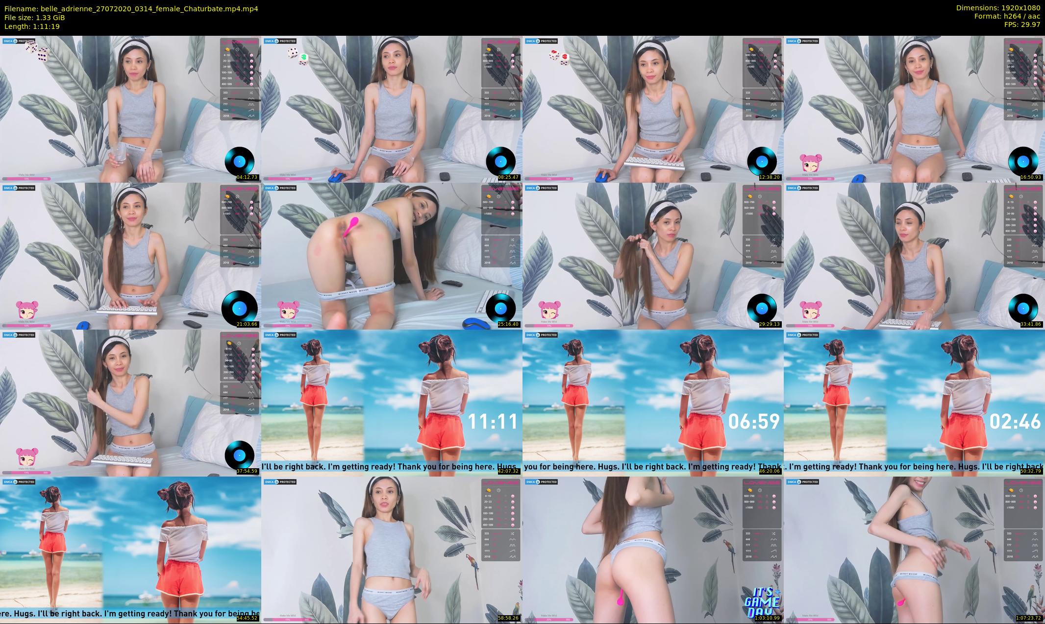 belle_adrienne — 72 minute Chaturbate couple cam show recording, 1080p, Jul 27, 2020