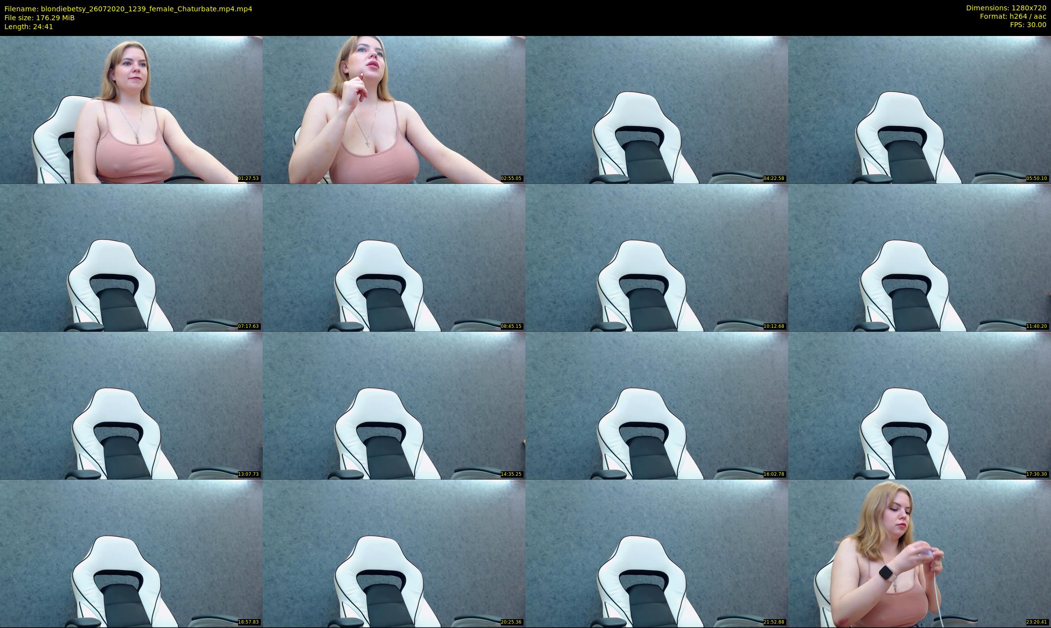 blondiebetsy — 25 minute Chaturbate female cam show recording, 720p, Jul 26, 2020