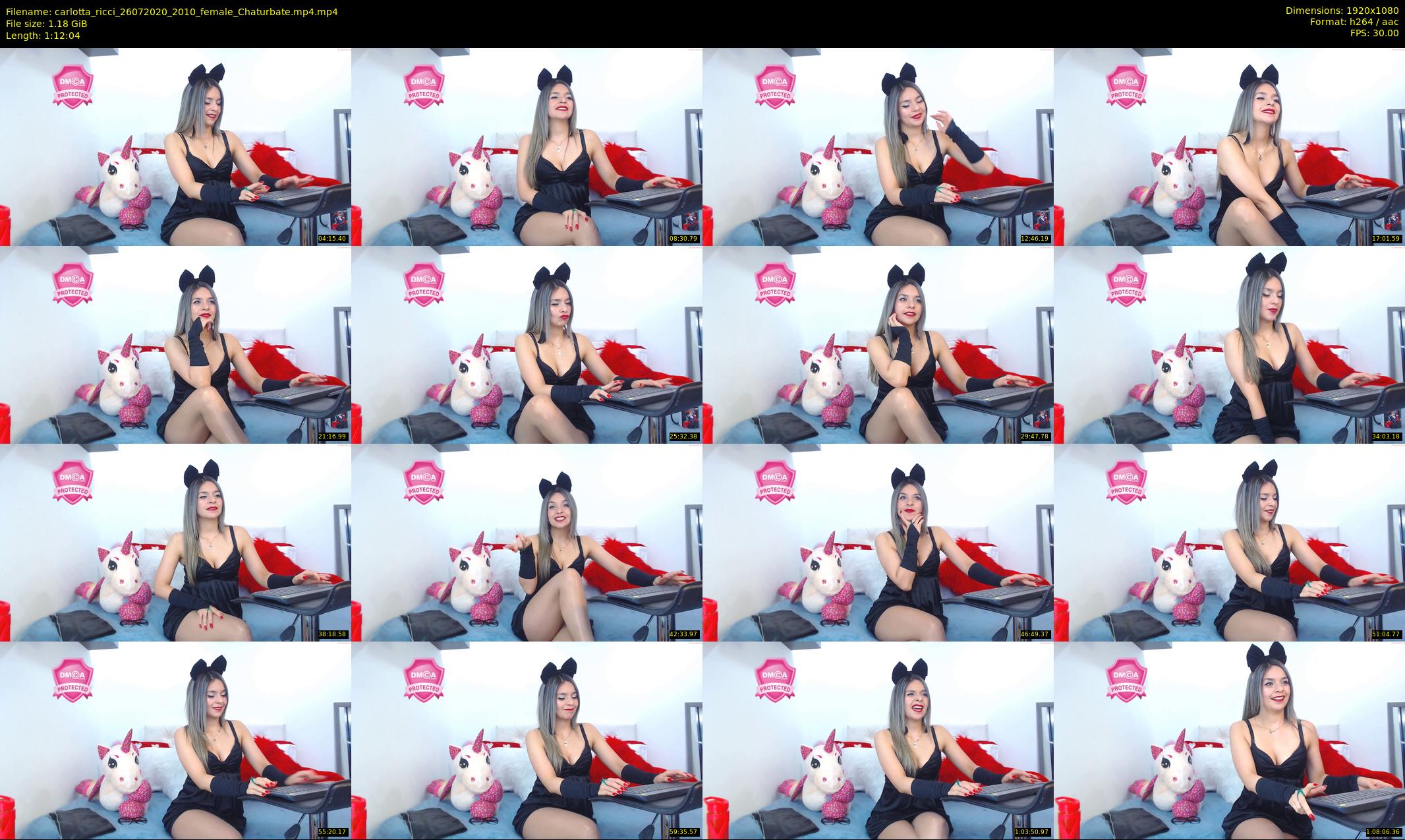 carlotta_ricci — 73 minute Chaturbate female cam show recording, 1080p, Jul 26, 2020