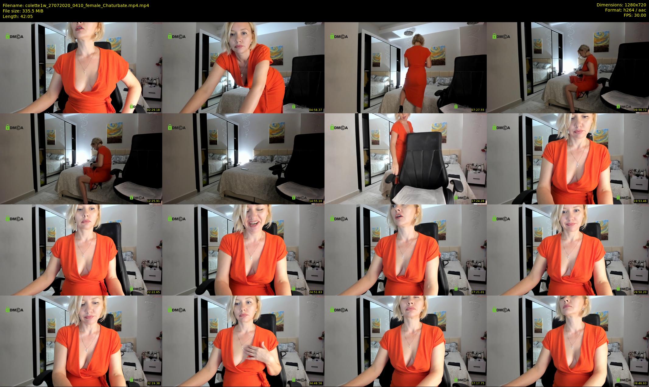 colette1w — 43 minute Chaturbate female cam show recording, 720p, Jul 27, 2020
