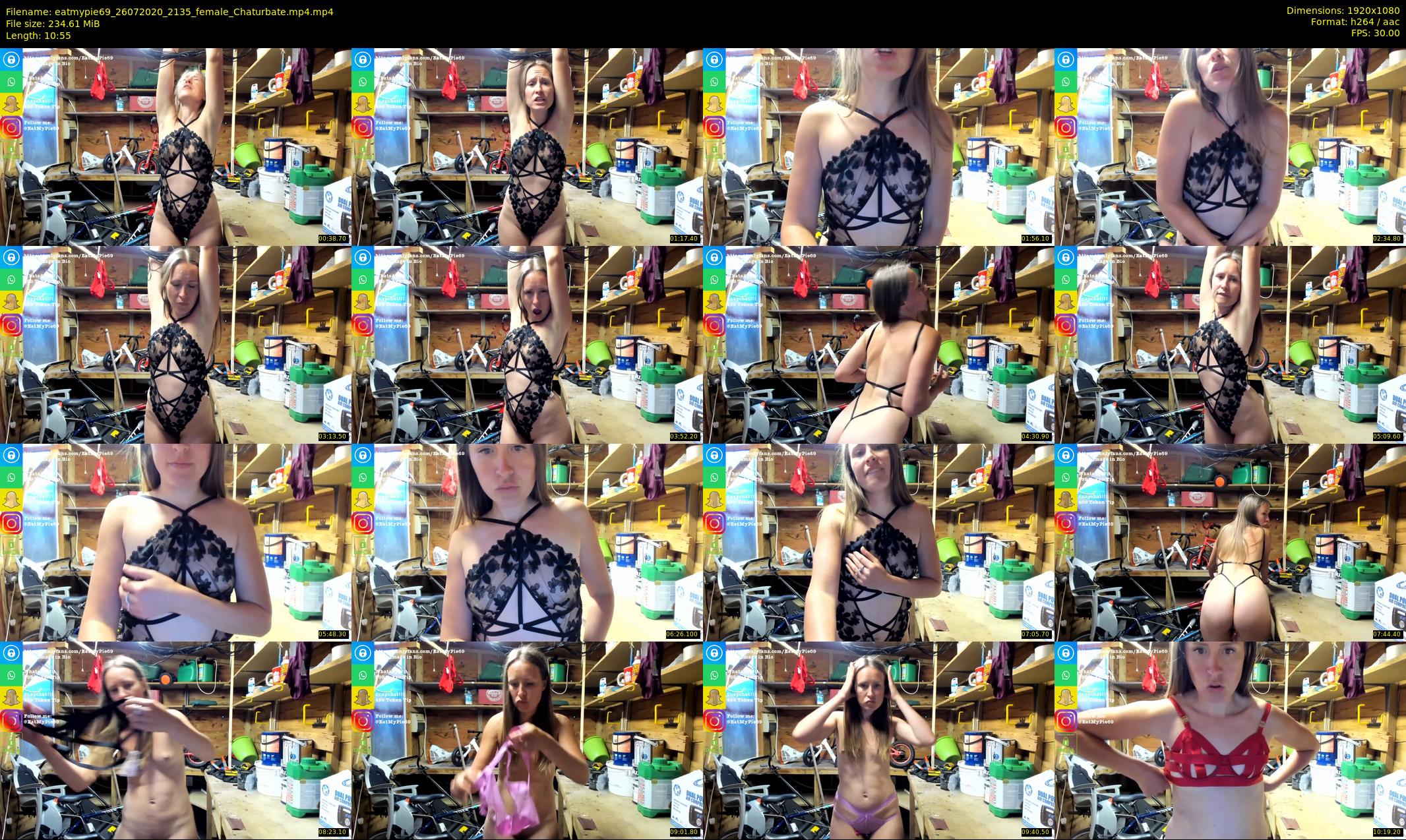 eatmypie69 — 11 minute Chaturbate female cam show recording, 1080p, Jul 26, 2020