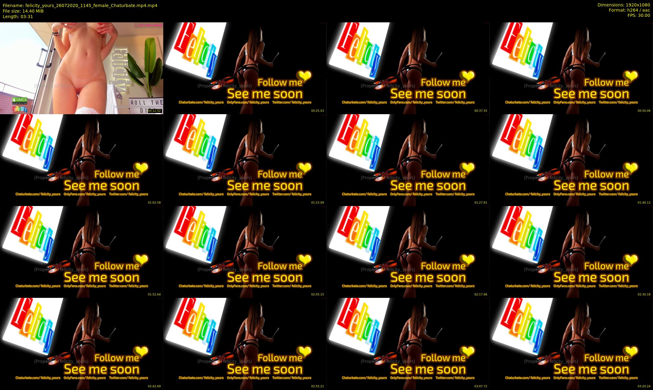felicity_yours — 4 minute Chaturbate female cam show recording, 1080p, Jul 26, 2020