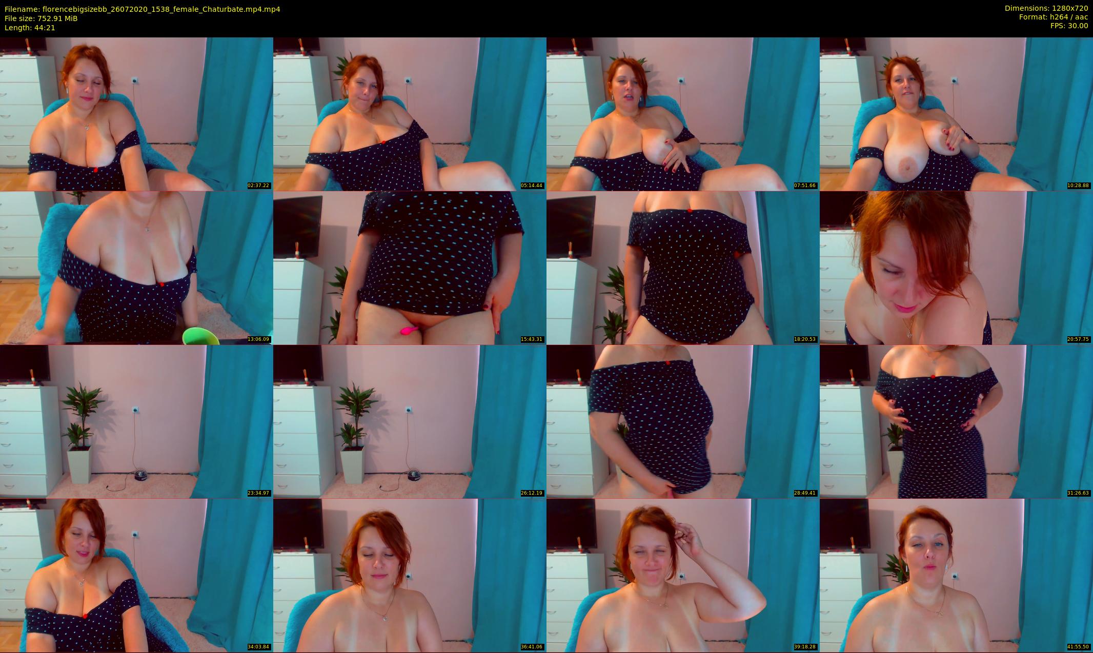 florencebigsizebb — 45 minute Chaturbate female cam show recording, 720p, Jul 26, 2020