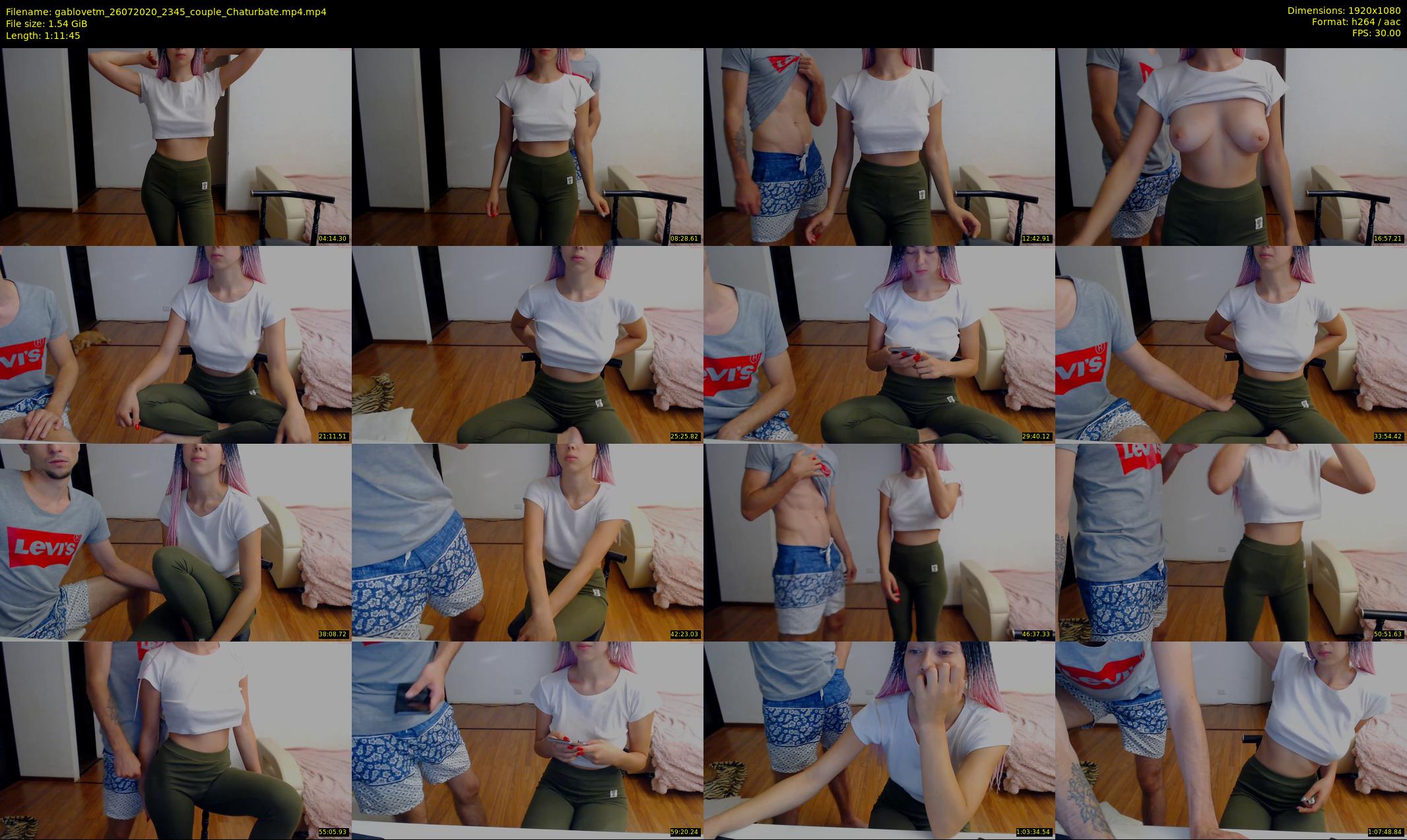 gablovetm — 72 minute Chaturbate couple cam show recording, 1080p, Jul 26, 2020