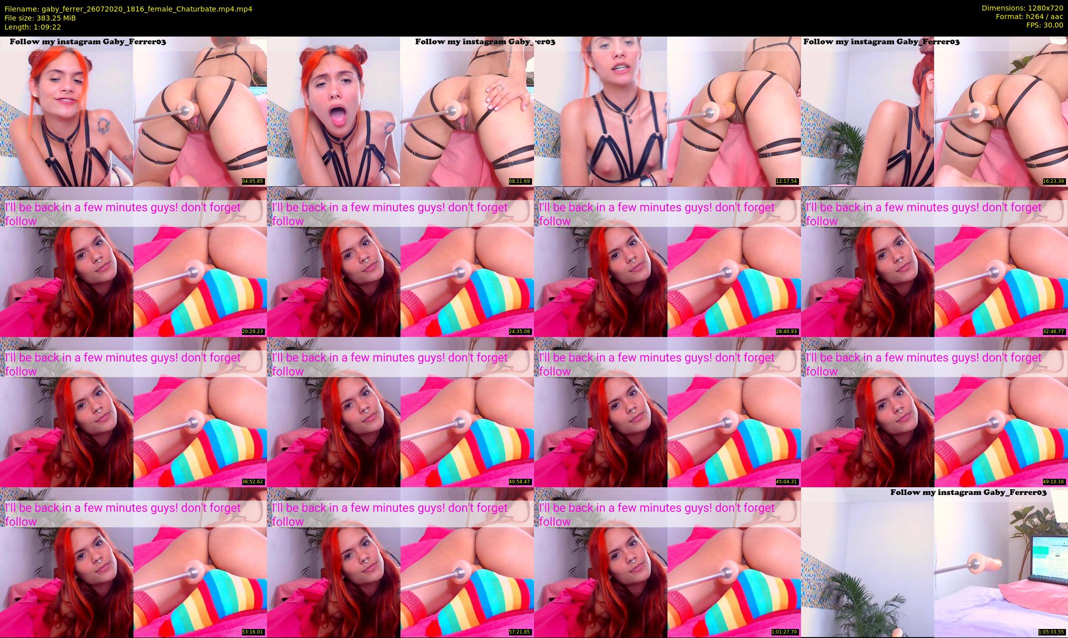gaby_ferrer — 70 minute Chaturbate female cam show recording, 720p, Jul 26, 2020