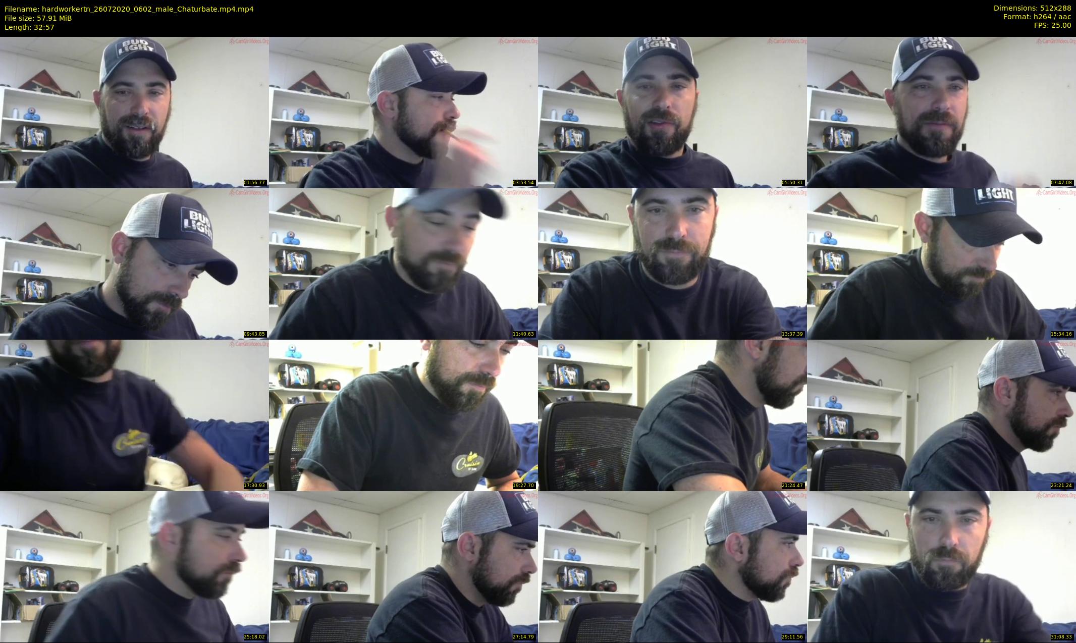 hardworkertn — 33 minute Chaturbate male cam show recording, SD, Jul 26, 2020
