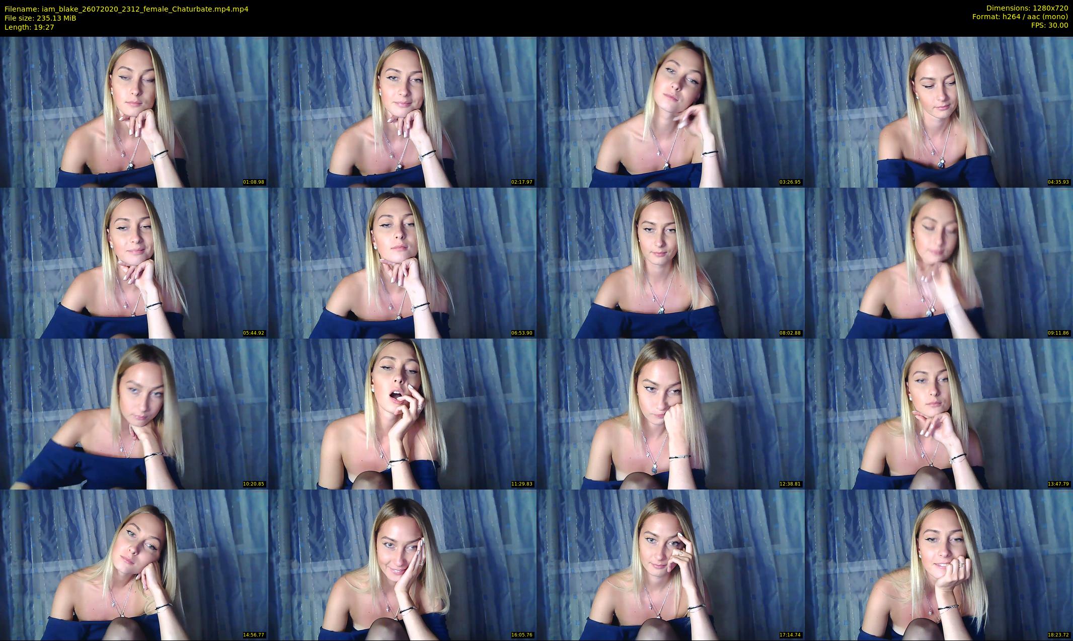 iam_blake — 20 minute Chaturbate female cam show recording, 720p, Jul 26, 2020