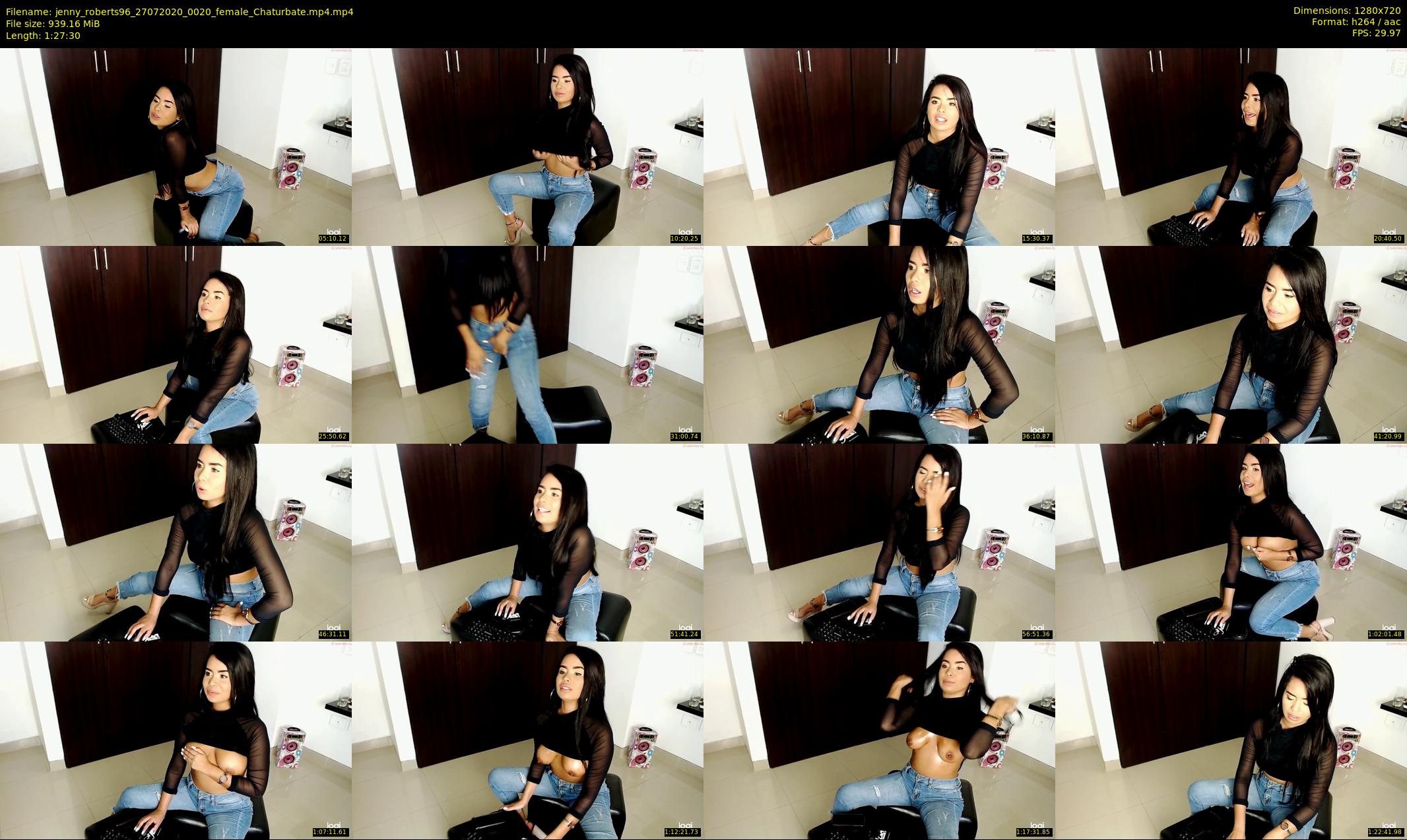 jenny_roberts96 — 88 minute Chaturbate female cam show recording, 720p, Jul 27, 2020