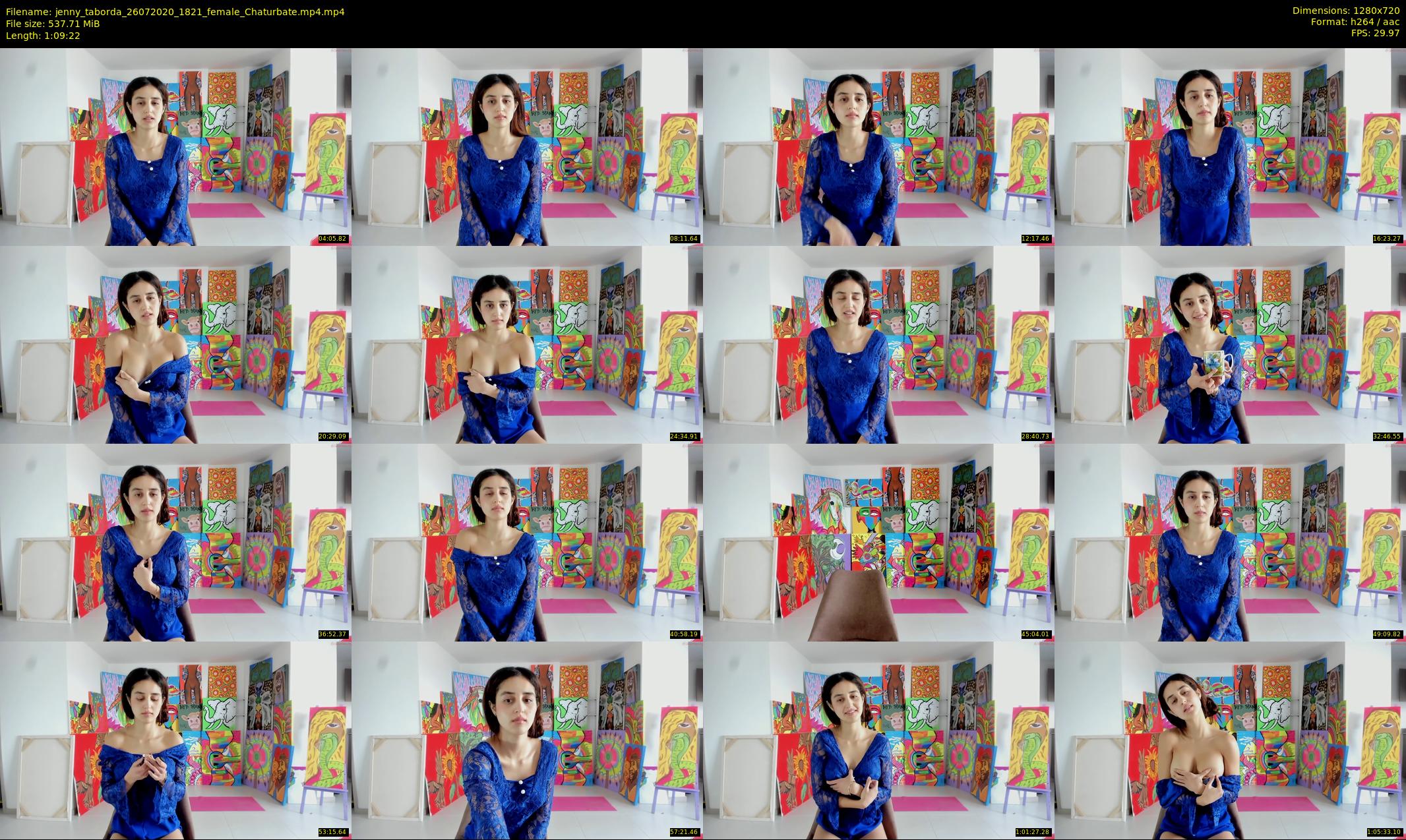 jenny_taborda — 70 minute Chaturbate female cam show recording, 720p, Jul 26, 2020