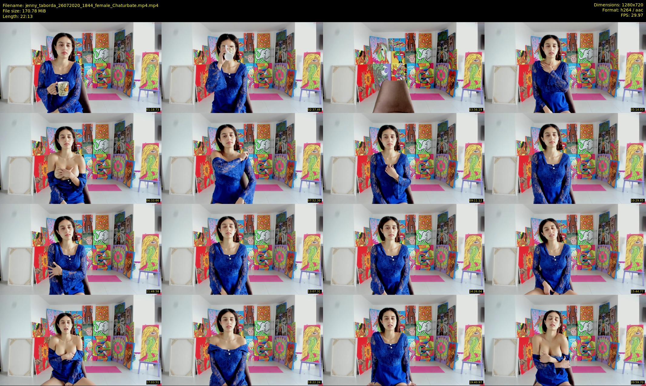jenny_taborda — 23 minute Chaturbate female cam show recording, 720p, Jul 26, 2020