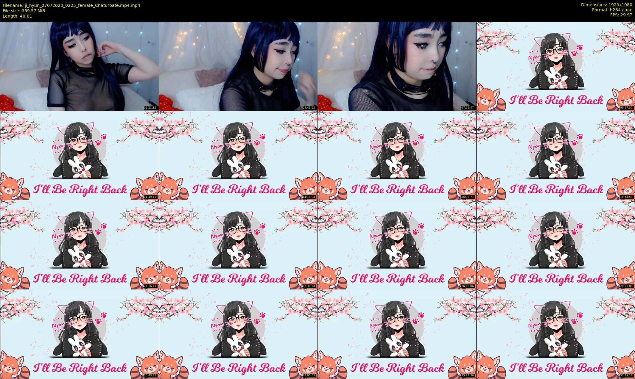 ji_hyun — 41 minute Chaturbate female cam show recording, 1080p, Jul 27, 2020