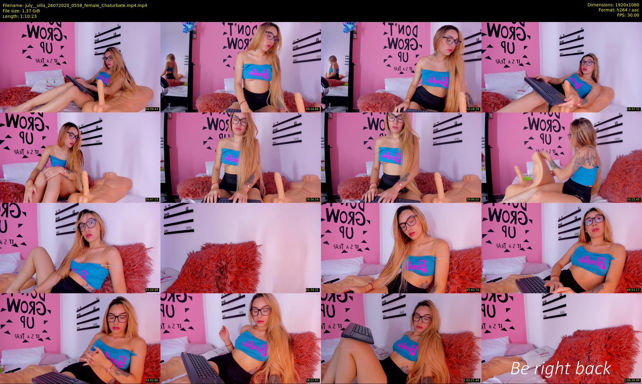 july__villa — 71 minute Chaturbate female cam show recording, 1080p, Jul 26, 2020