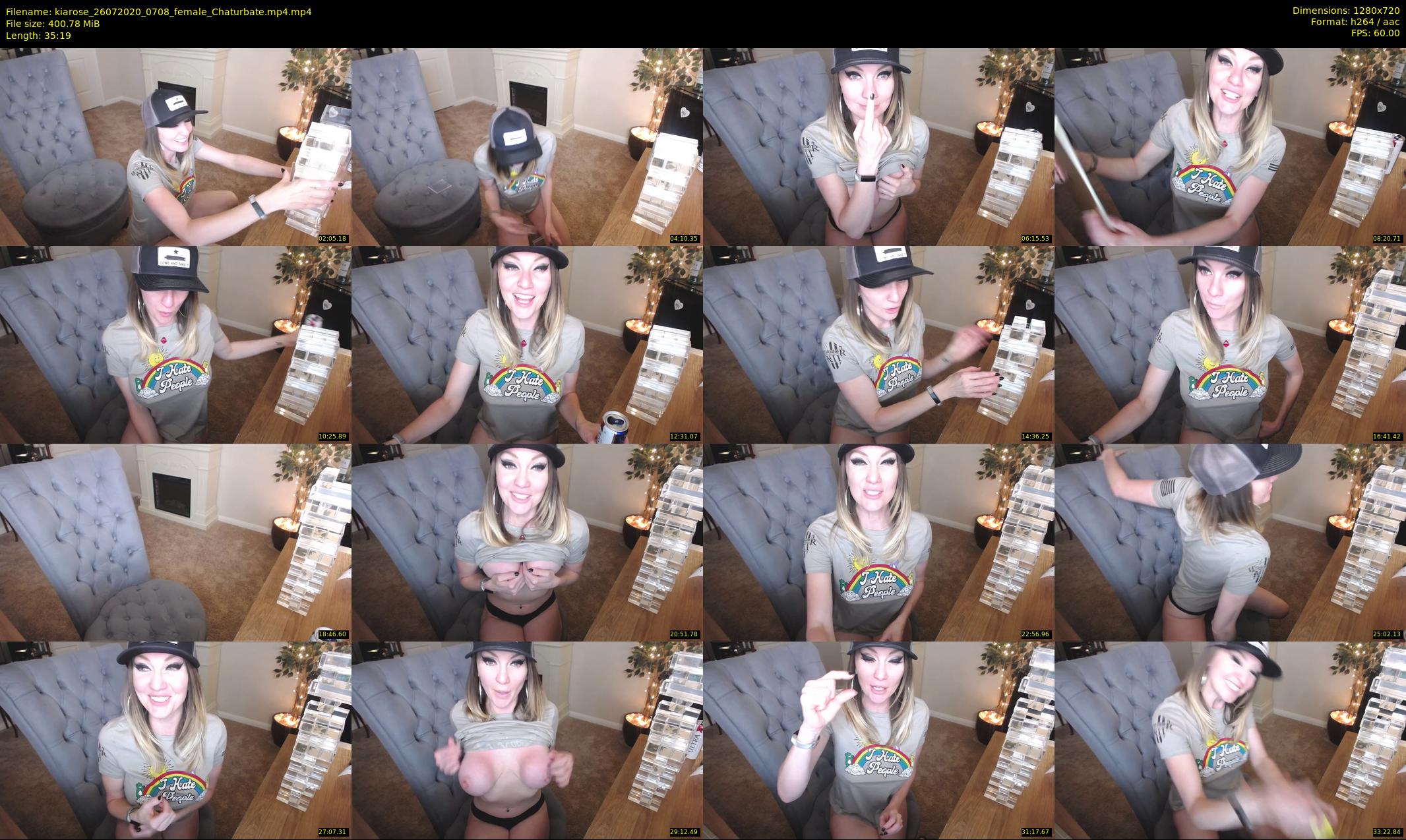 kiarose — 36 minute Chaturbate female cam show recording, 720p, Jul 26, 2020