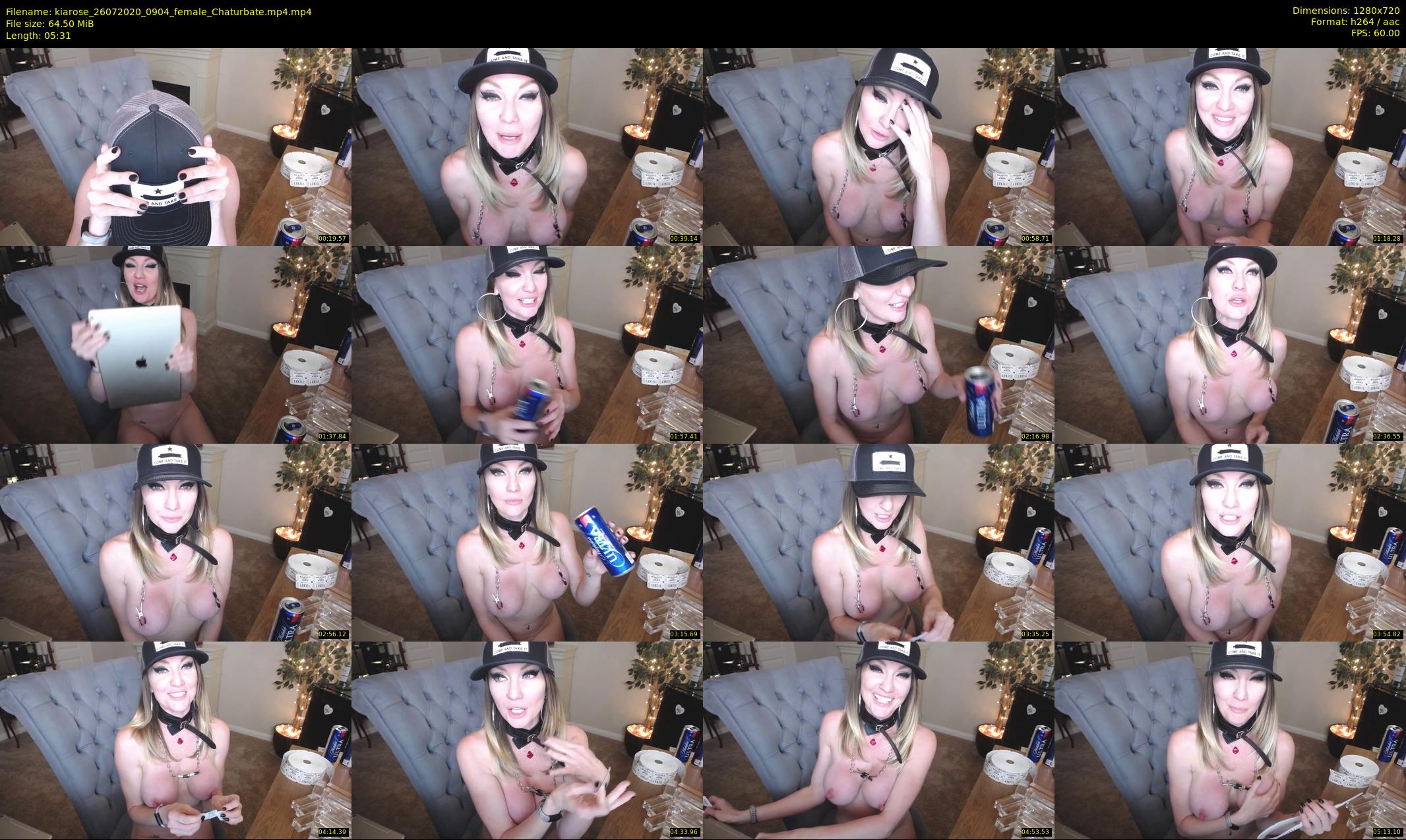 kiarose — 6 minute Chaturbate female cam show recording, 720p, Jul 26, 2020
