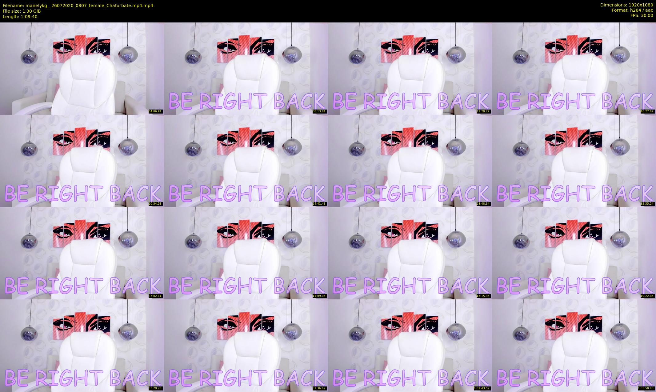 manelykg_ — 70 minute Chaturbate female cam show recording, 1080p, Jul 26, 2020