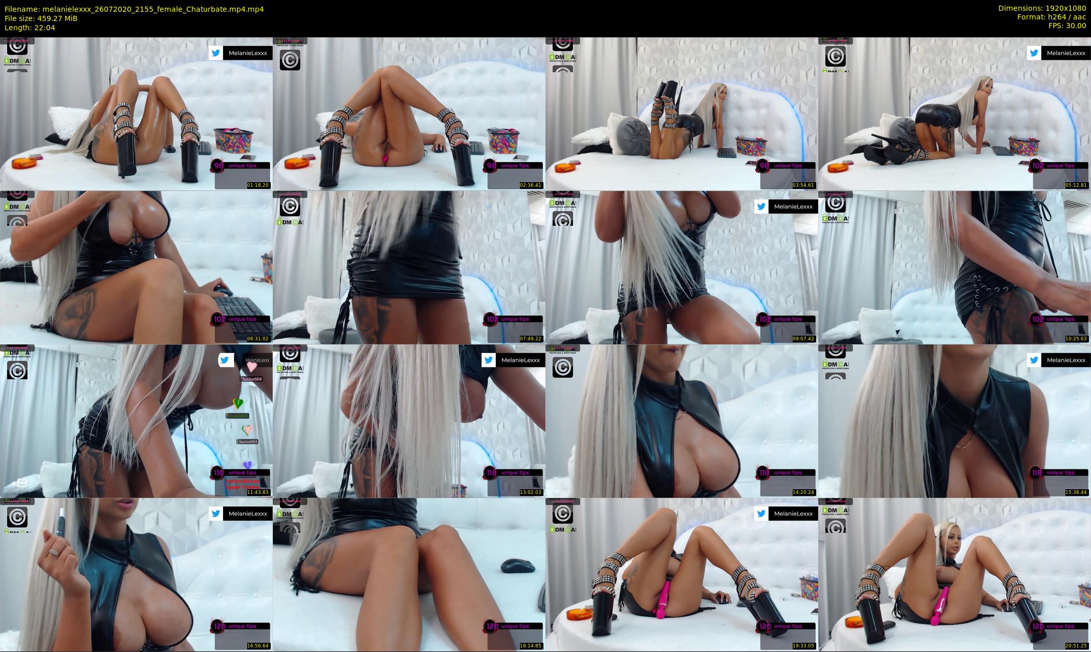 melanielexxx — 23 minute Chaturbate female cam show recording, 1080p, Jul 26, 2020