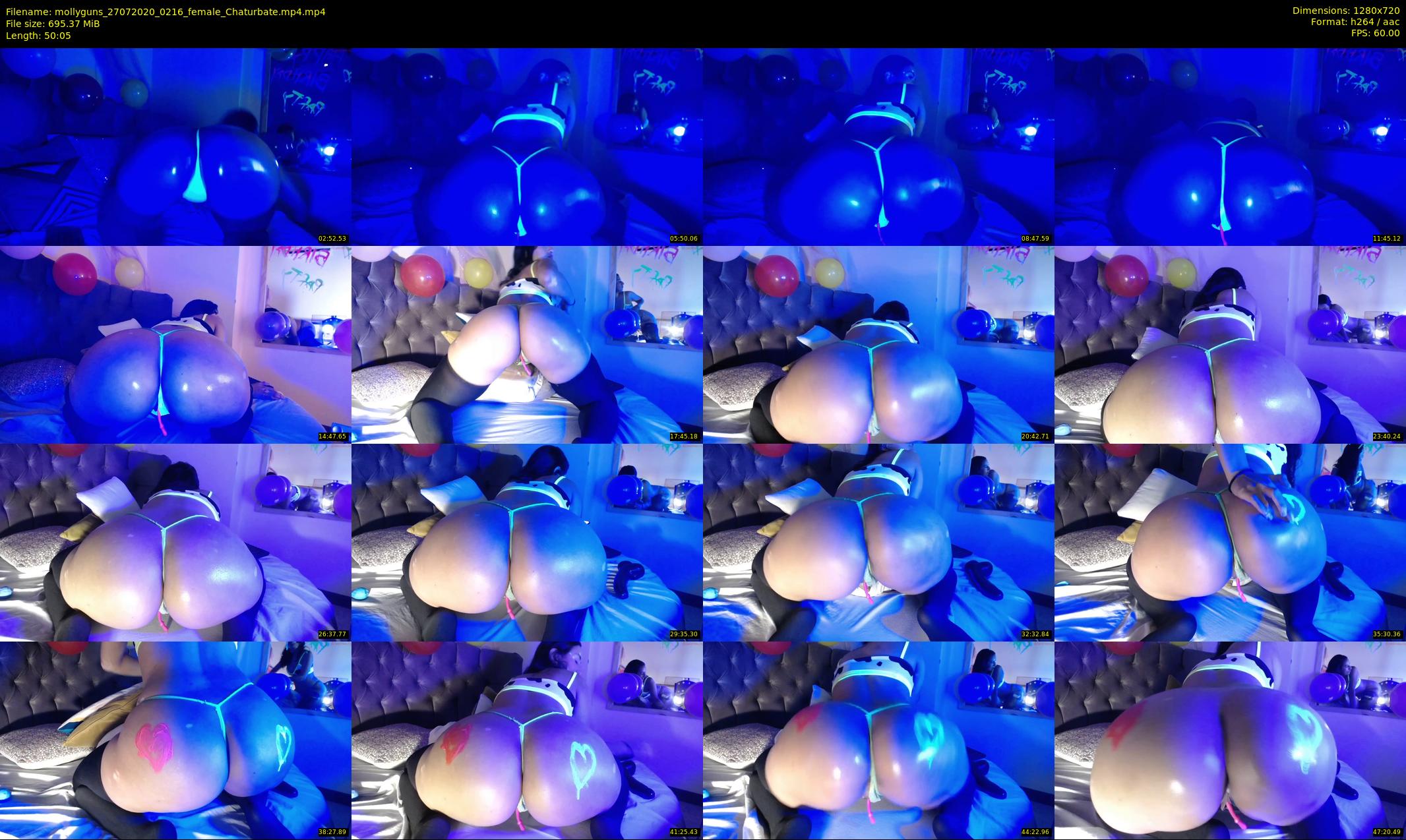 mollyguns — 51 minute Chaturbate female cam show recording, 720p, Jul 27, 2020