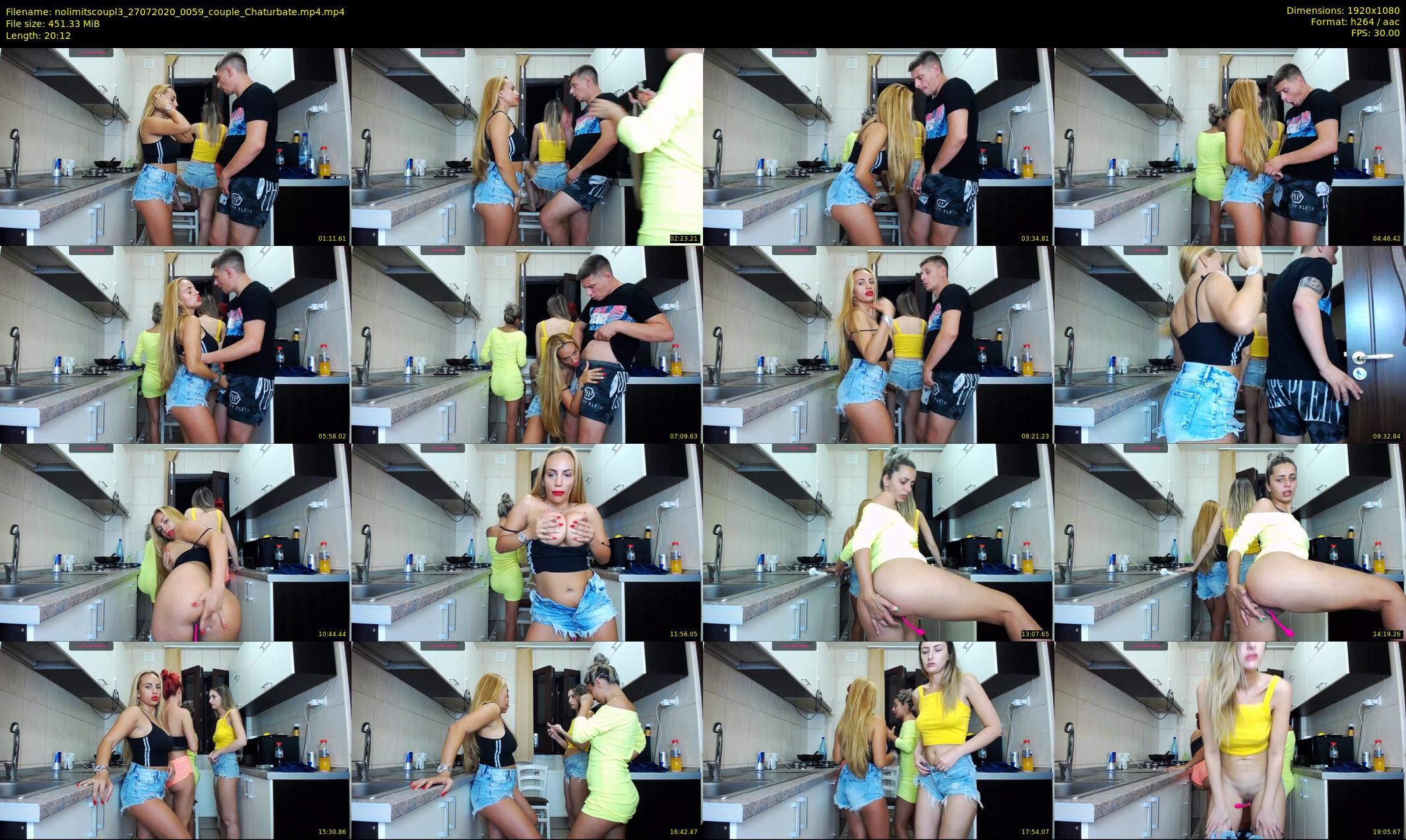 nolimitscoupl3 — 21 minute Chaturbate couple cam show recording, 1080p, Jul 27, 2020