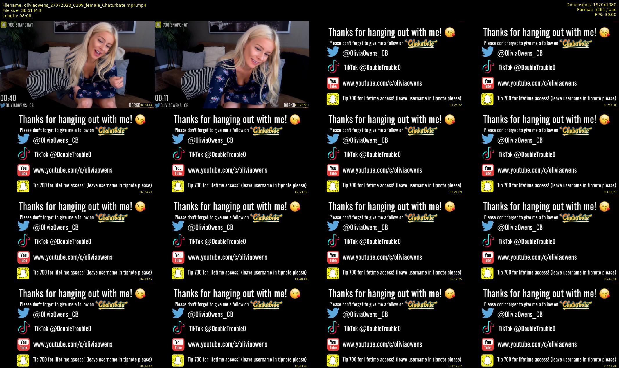 oliviaowens — 9 minute Chaturbate female cam show recording, 1080p, Jul 27, 2020