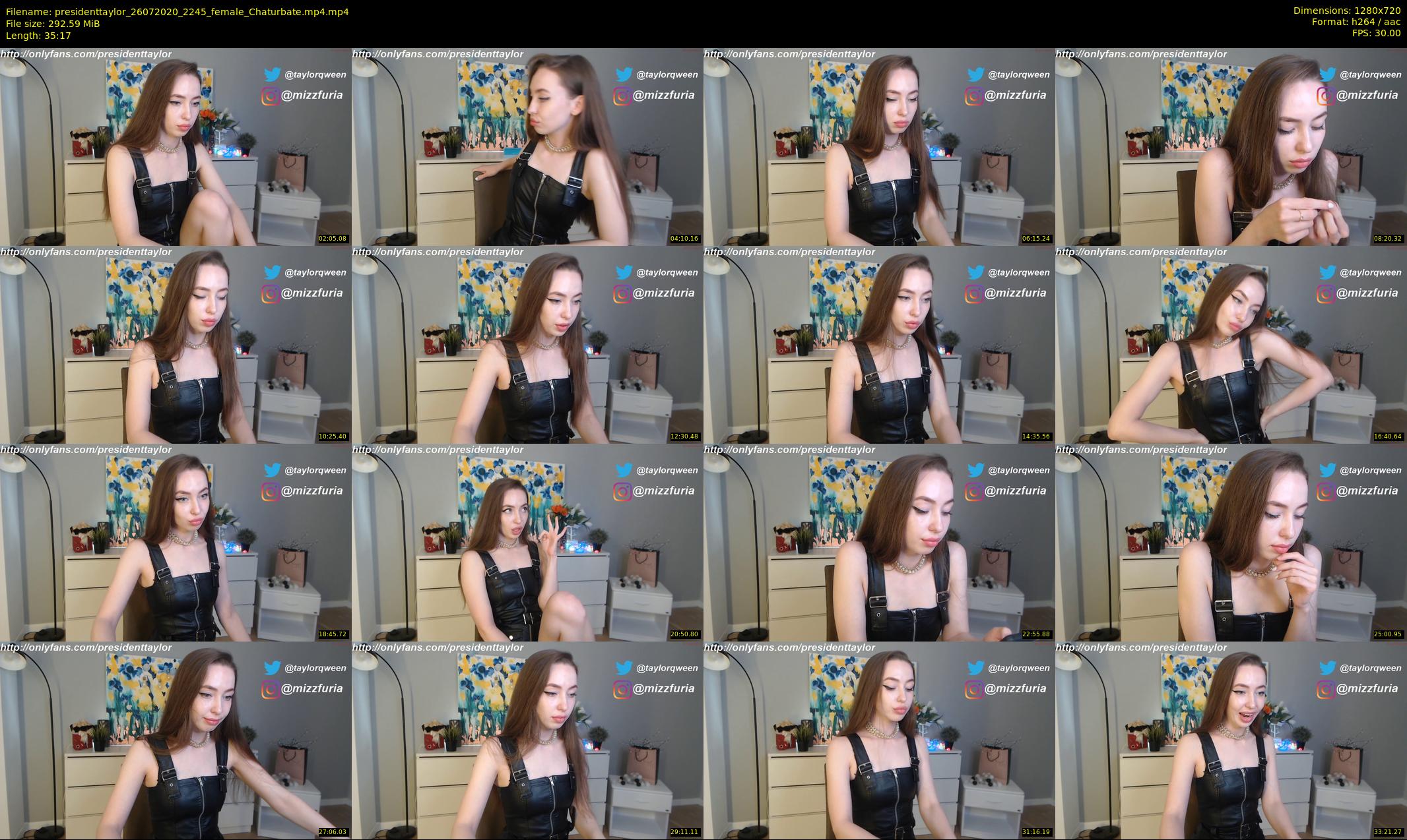 presidenttaylor — 36 minute Chaturbate female cam show recording, 720p, Jul 26, 2020