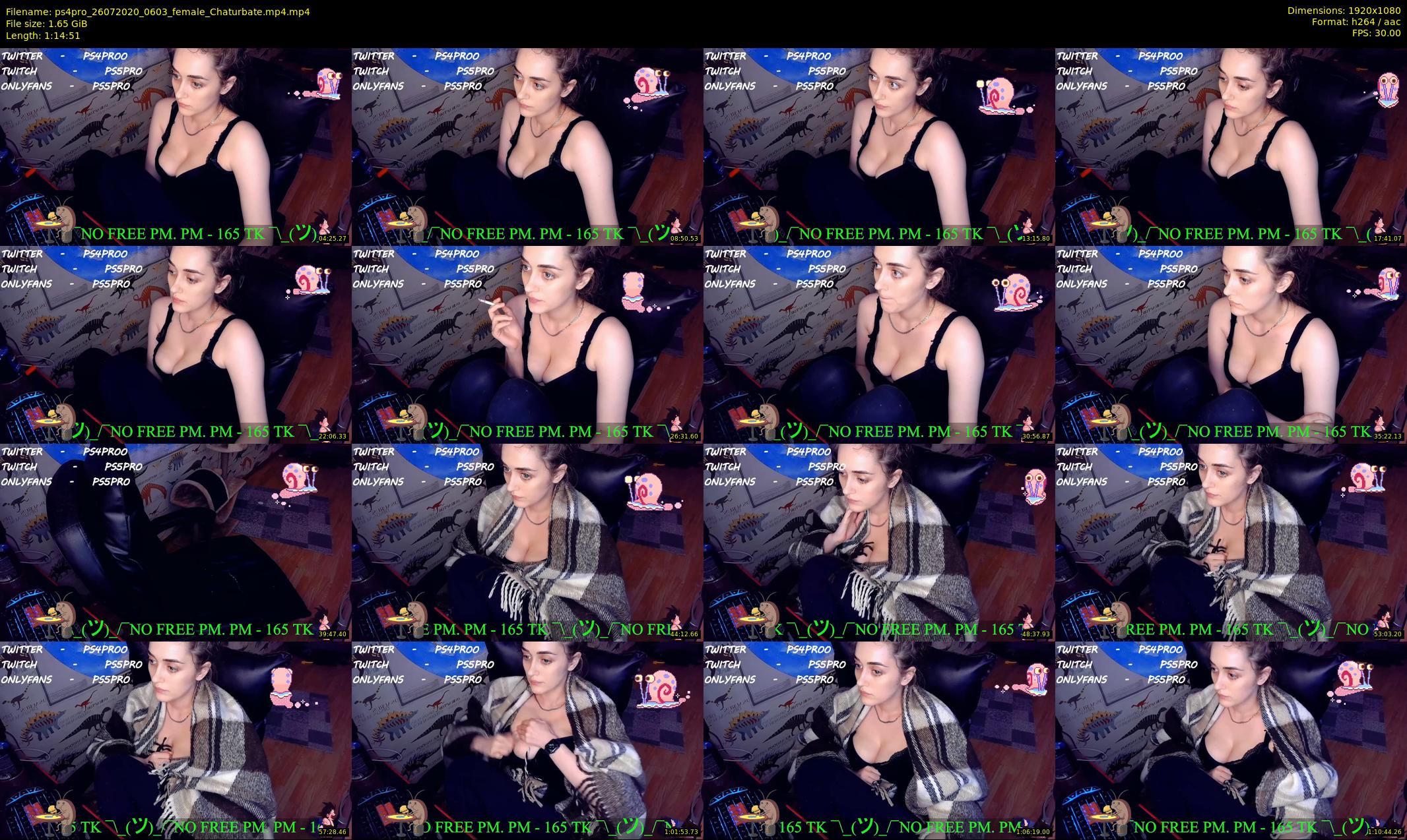 ps4pro — 75 minute Chaturbate female cam show recording, 1080p, Jul 26, 2020