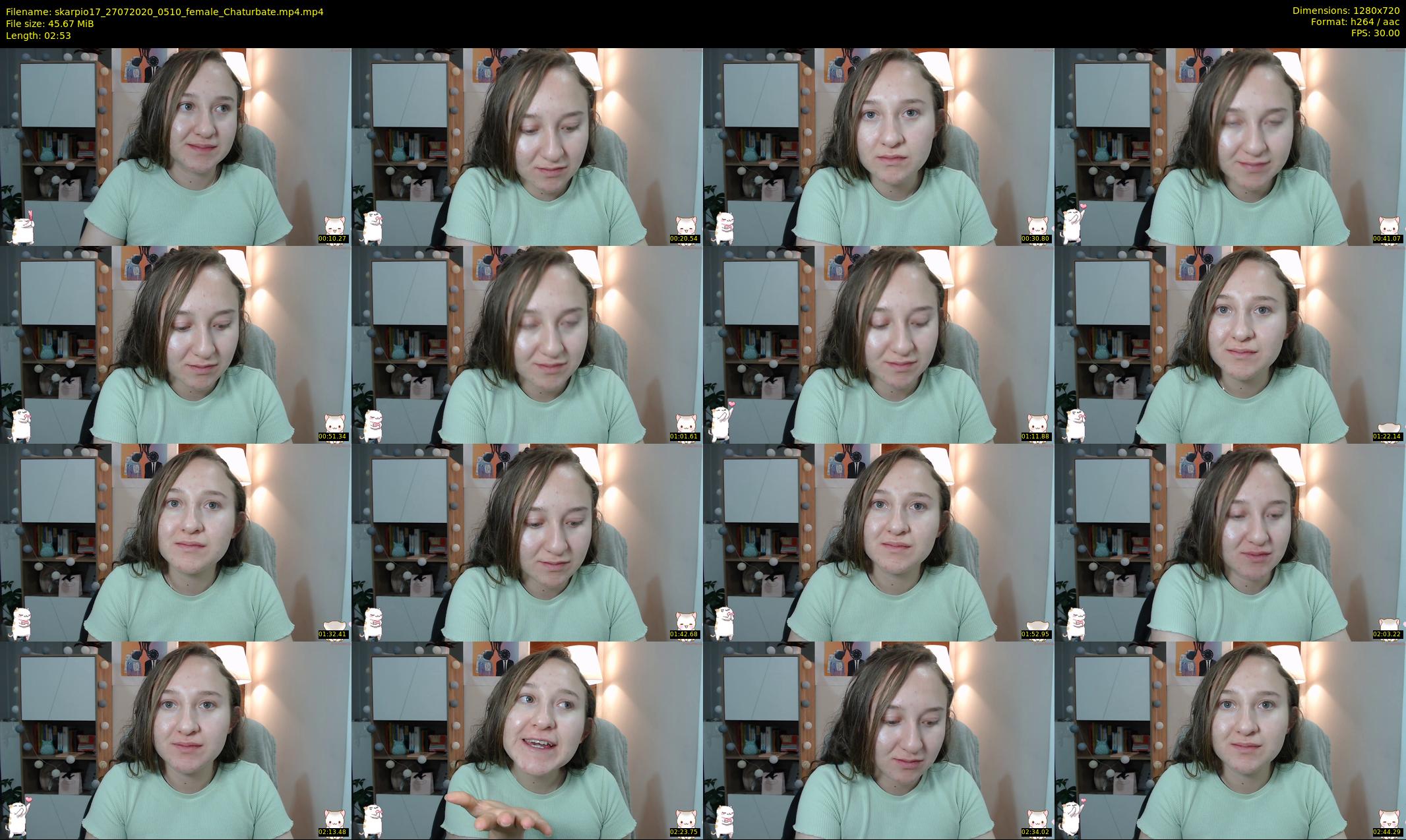 skarpio17 — 3 minute Chaturbate female cam show recording, 720p, Jul 27, 2020