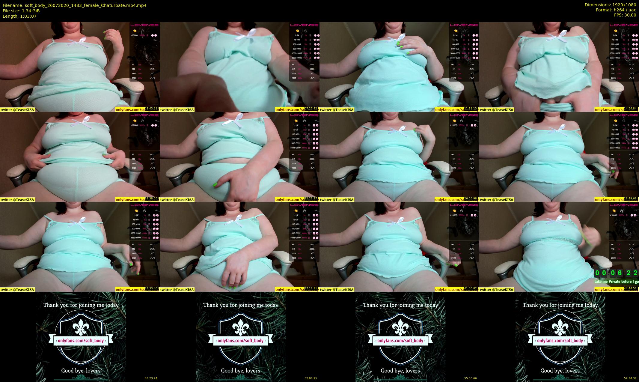 soft_body — 64 minute Chaturbate female cam show recording, 1080p, Jul 26, 2020
