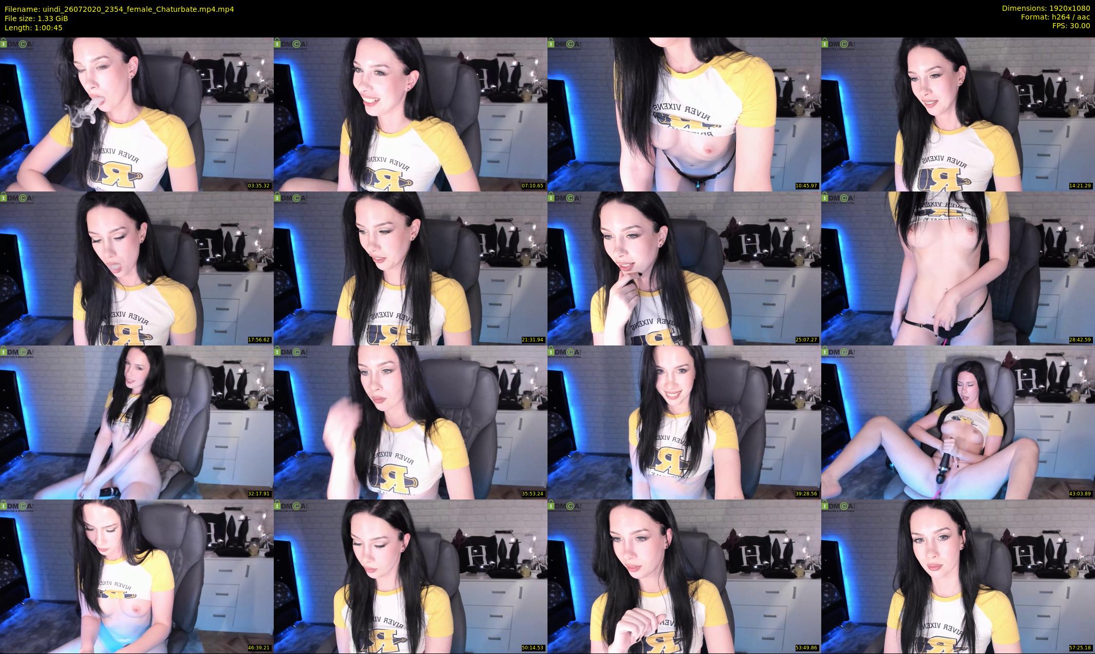 uindi — 61 minute Chaturbate female cam show recording, 1080p, Jul 26, 2020